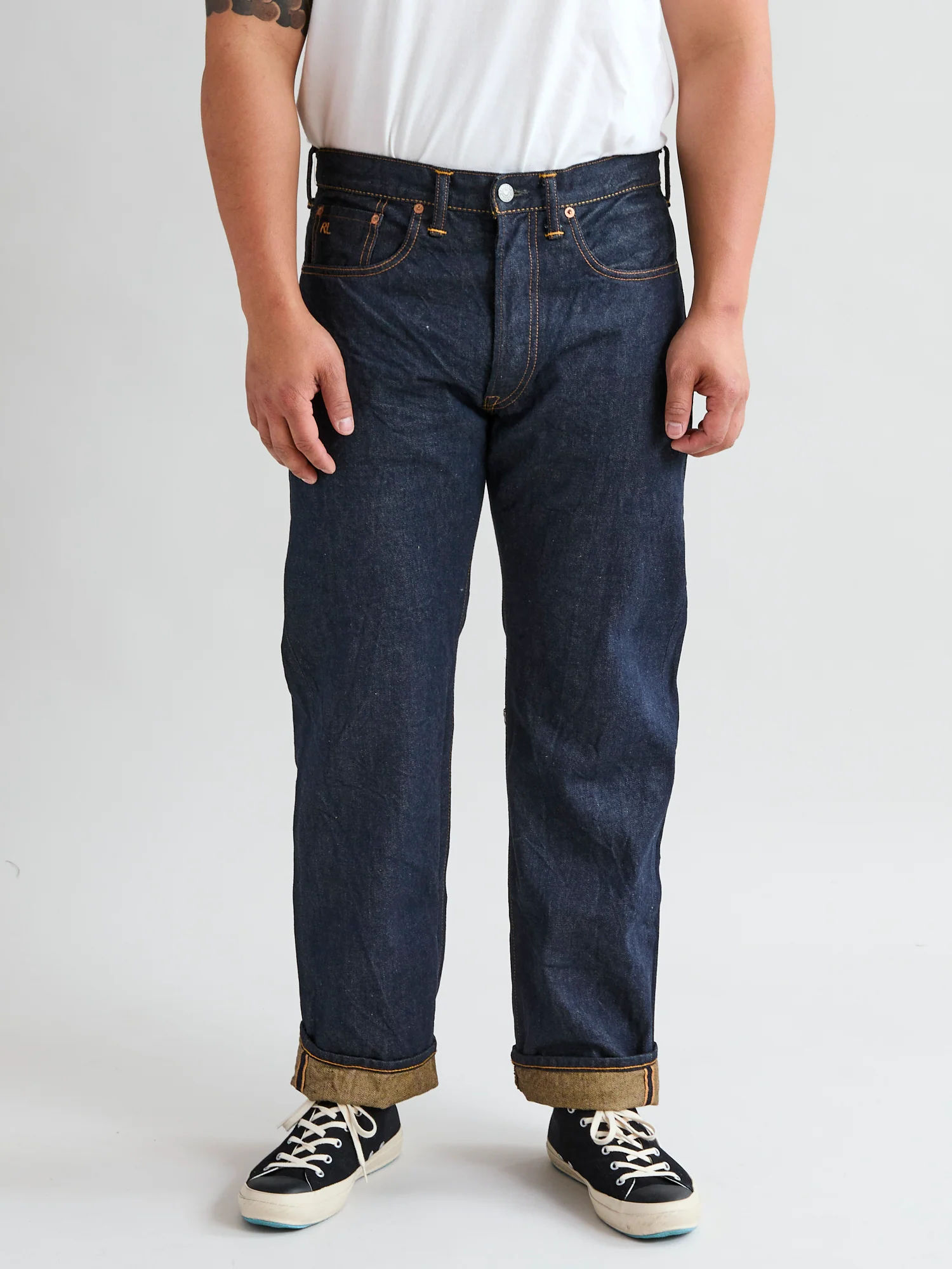 15oz Rinsed Selvedge Denim - Straight Fit - Image 2