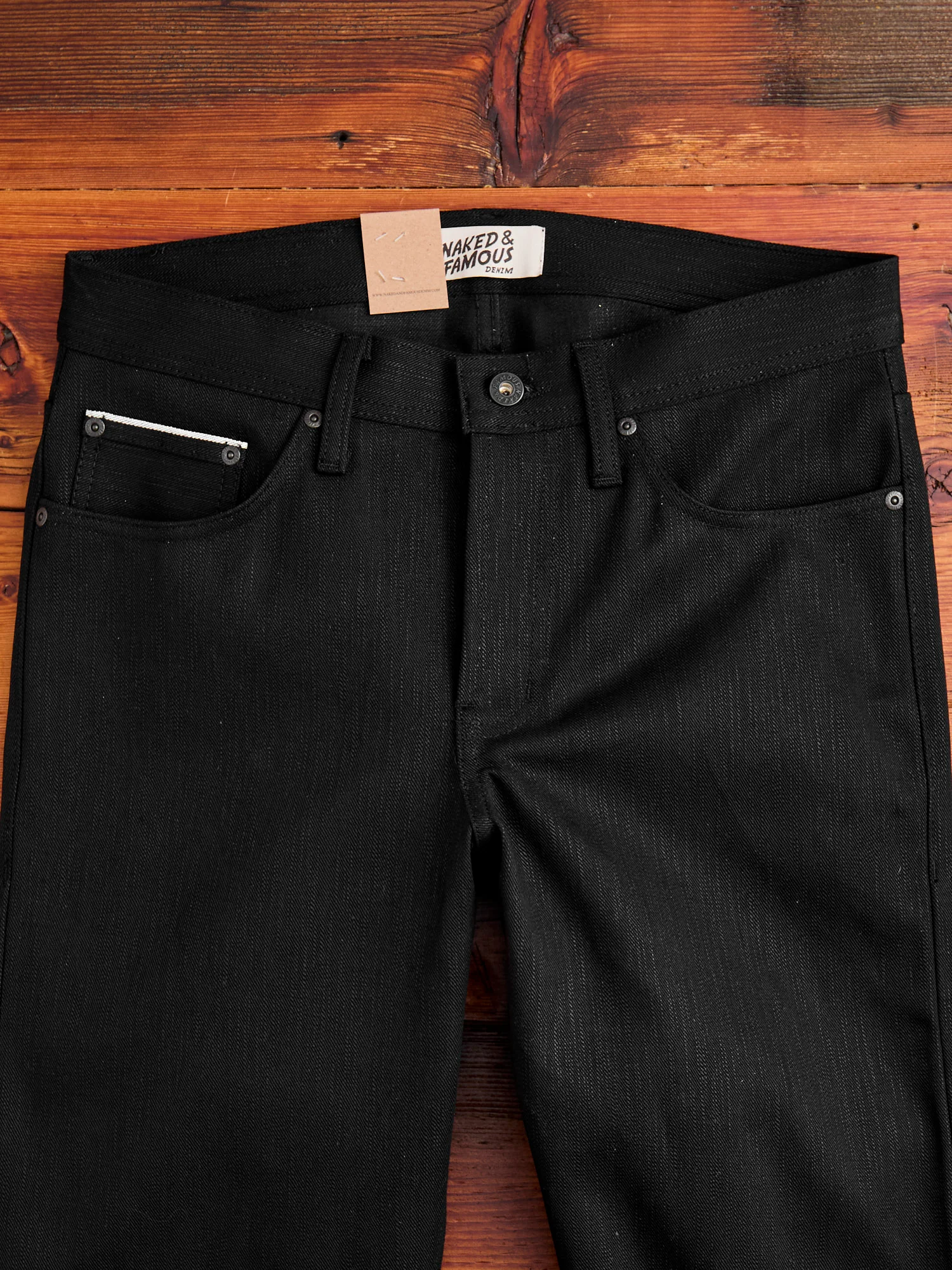 "Anniversary Left Hand Twill - Double Black Edition" 13.75oz Selvedge Denim - Weird Guy Fit - Image 6