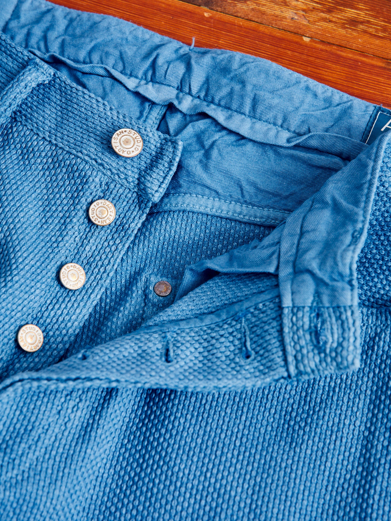 "Awa-Ai" Asagi Indigo Sashiko Pants - Regular Tapered Fit - Image 6