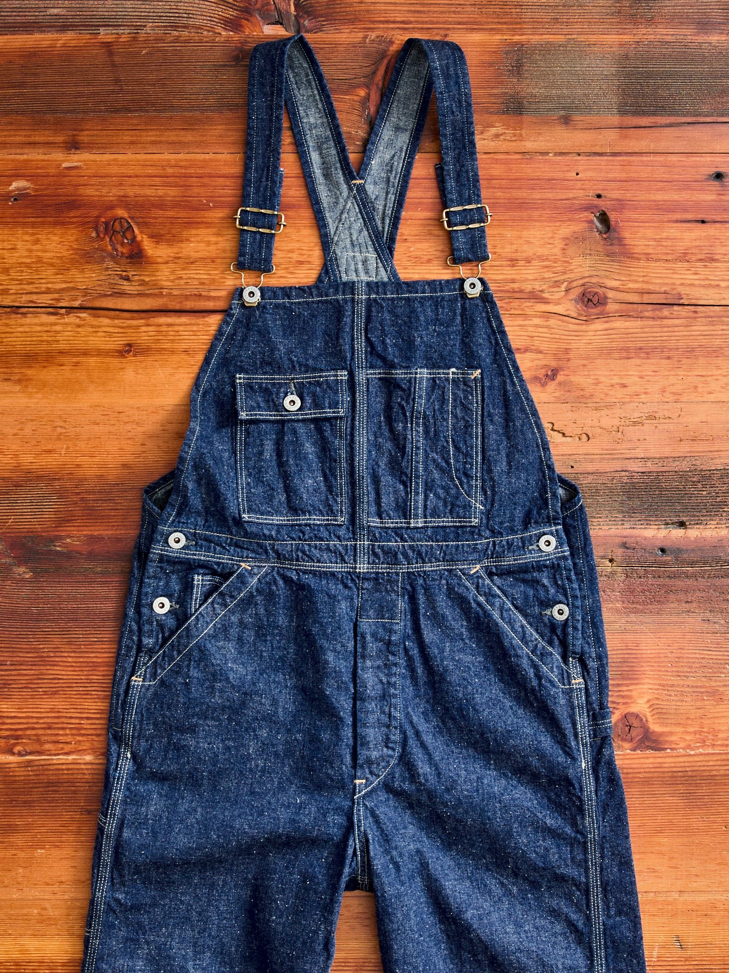 1930's Denim Overall in Indigo One Wash - Image 5