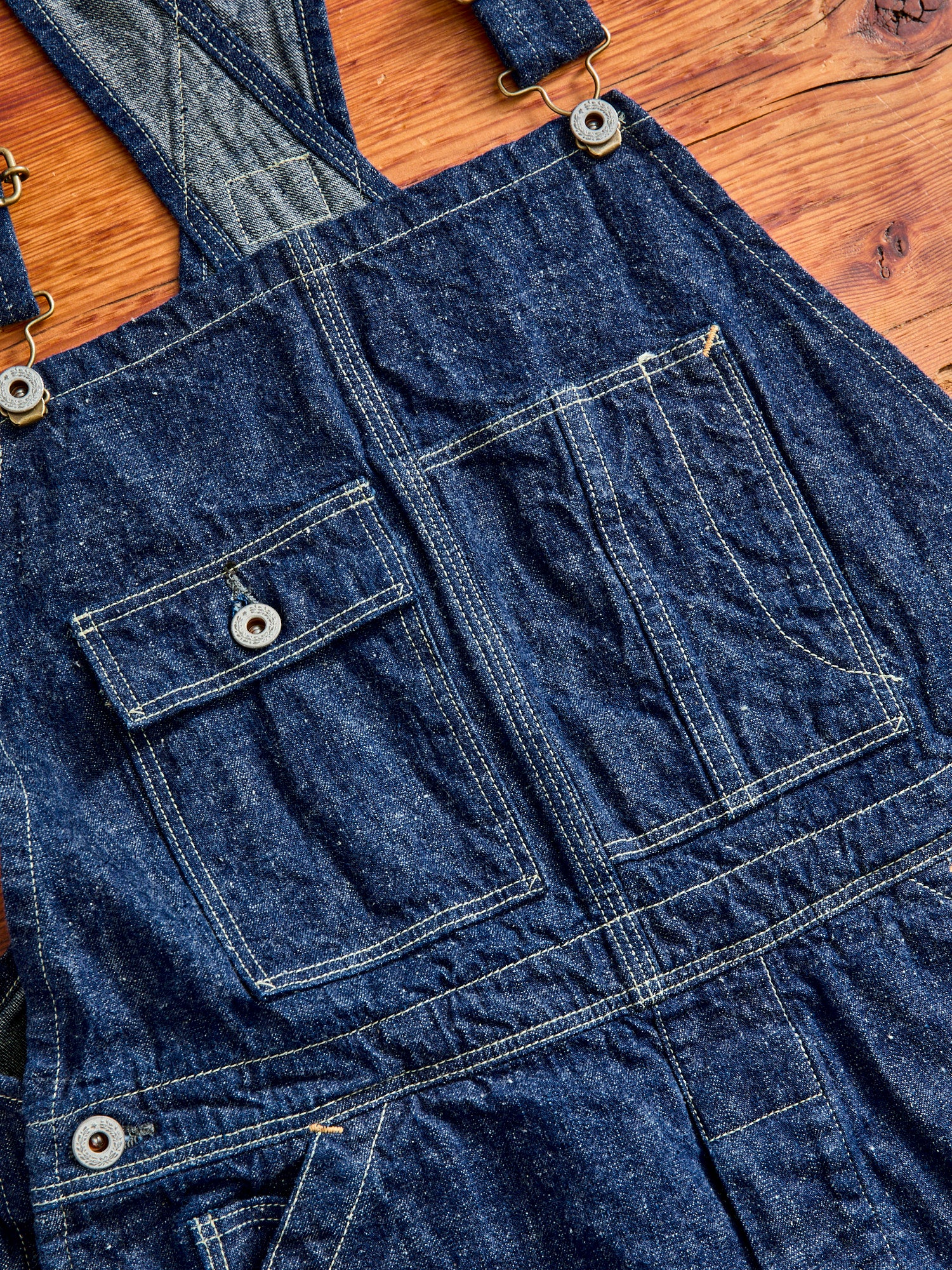 1930's Denim Overall in Indigo One Wash - Image 6