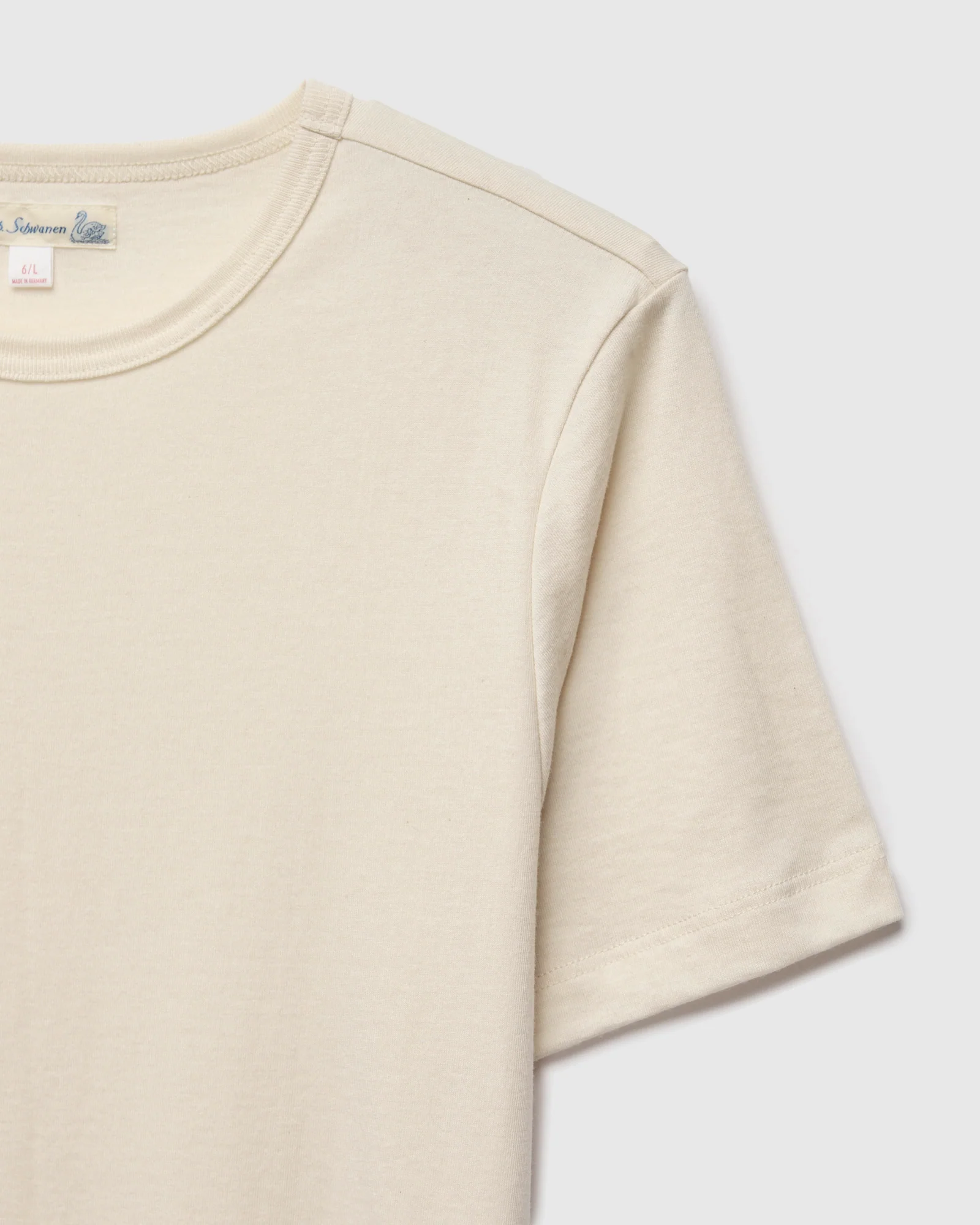1950s "Good Originals" 5.5oz Loopwheel T-Shirt in Natural - Image 3
