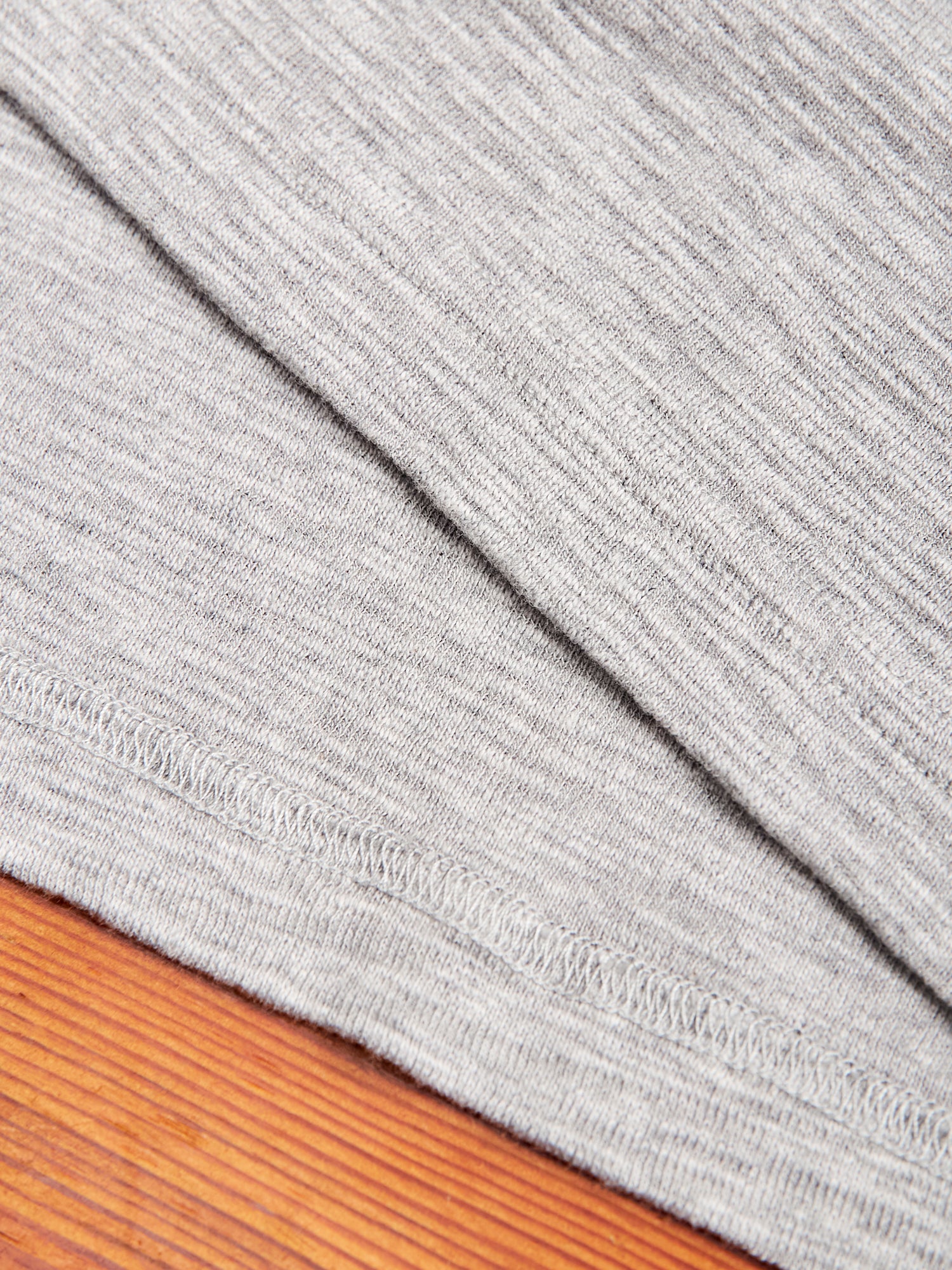 1x1 Slub T-Shirt in Heather Grey - Image 4
