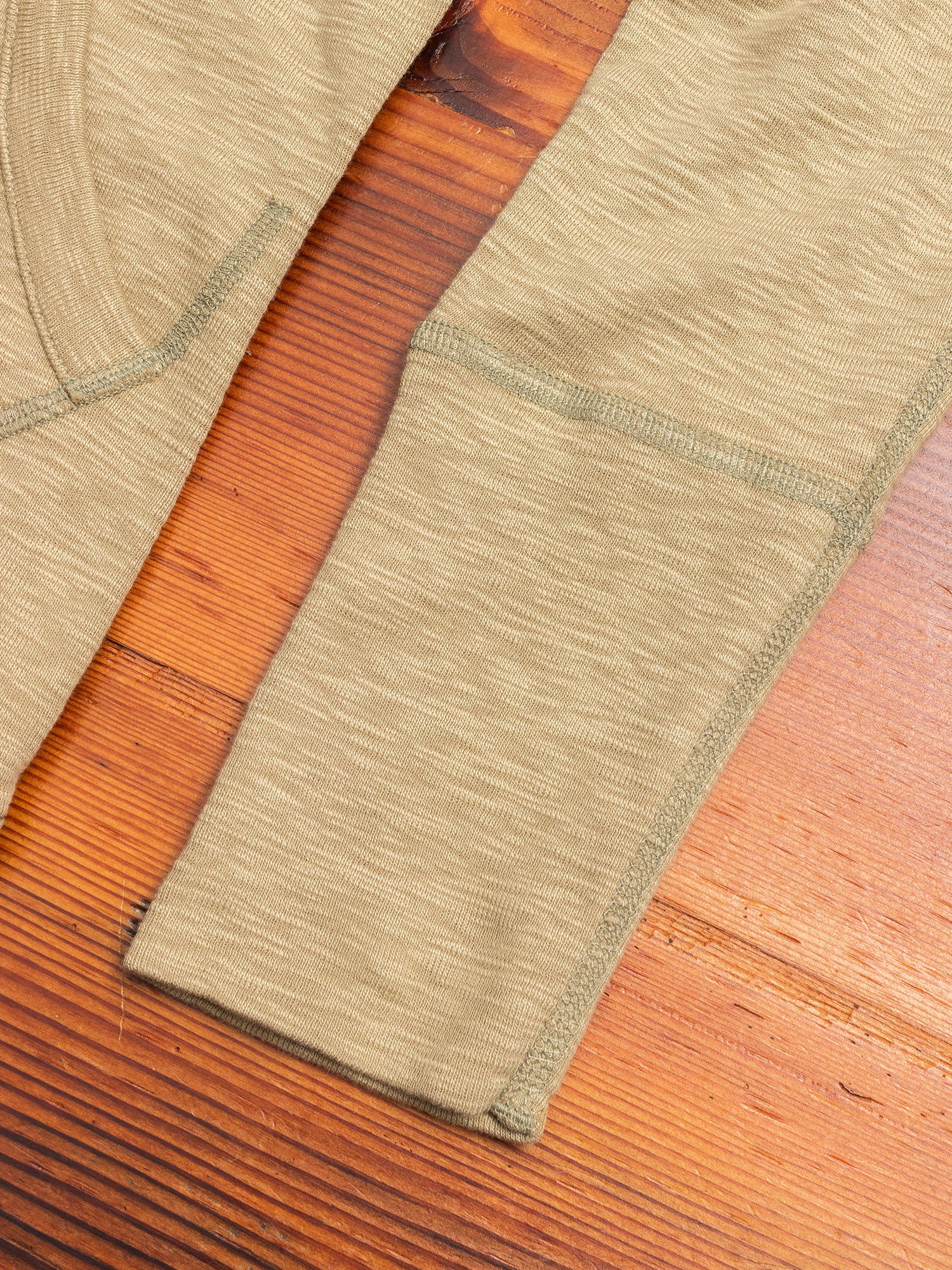 1x1 Slub Zip Hoodie in Moss - Image 5