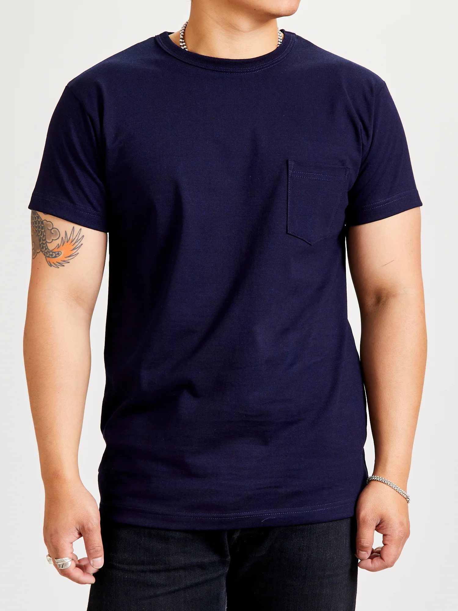 2-Pack Heavyweight Pocket T-Shirts in Indigo - Image 2