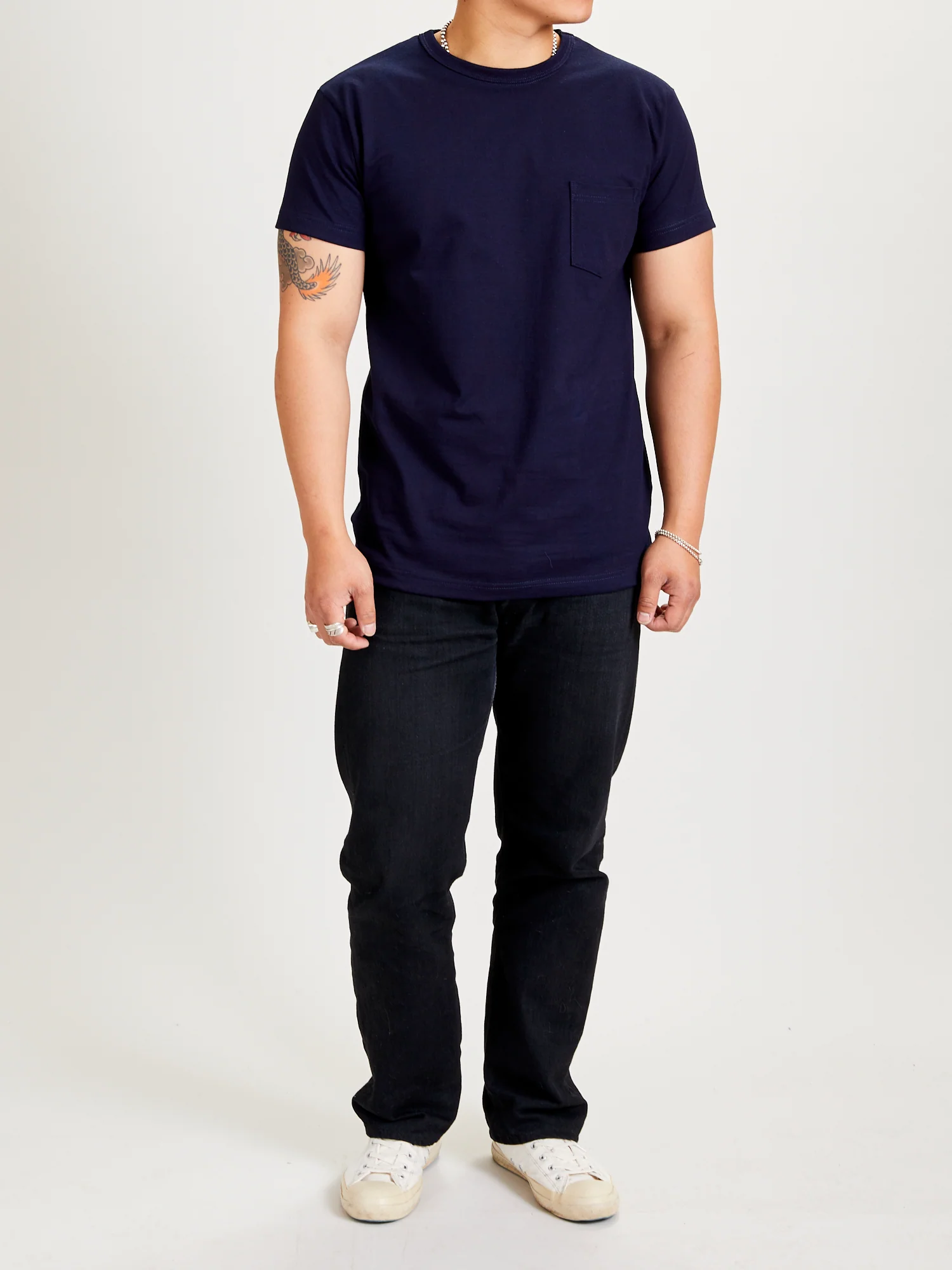 2-Pack Heavyweight Pocket T-Shirts in Indigo - Image 9