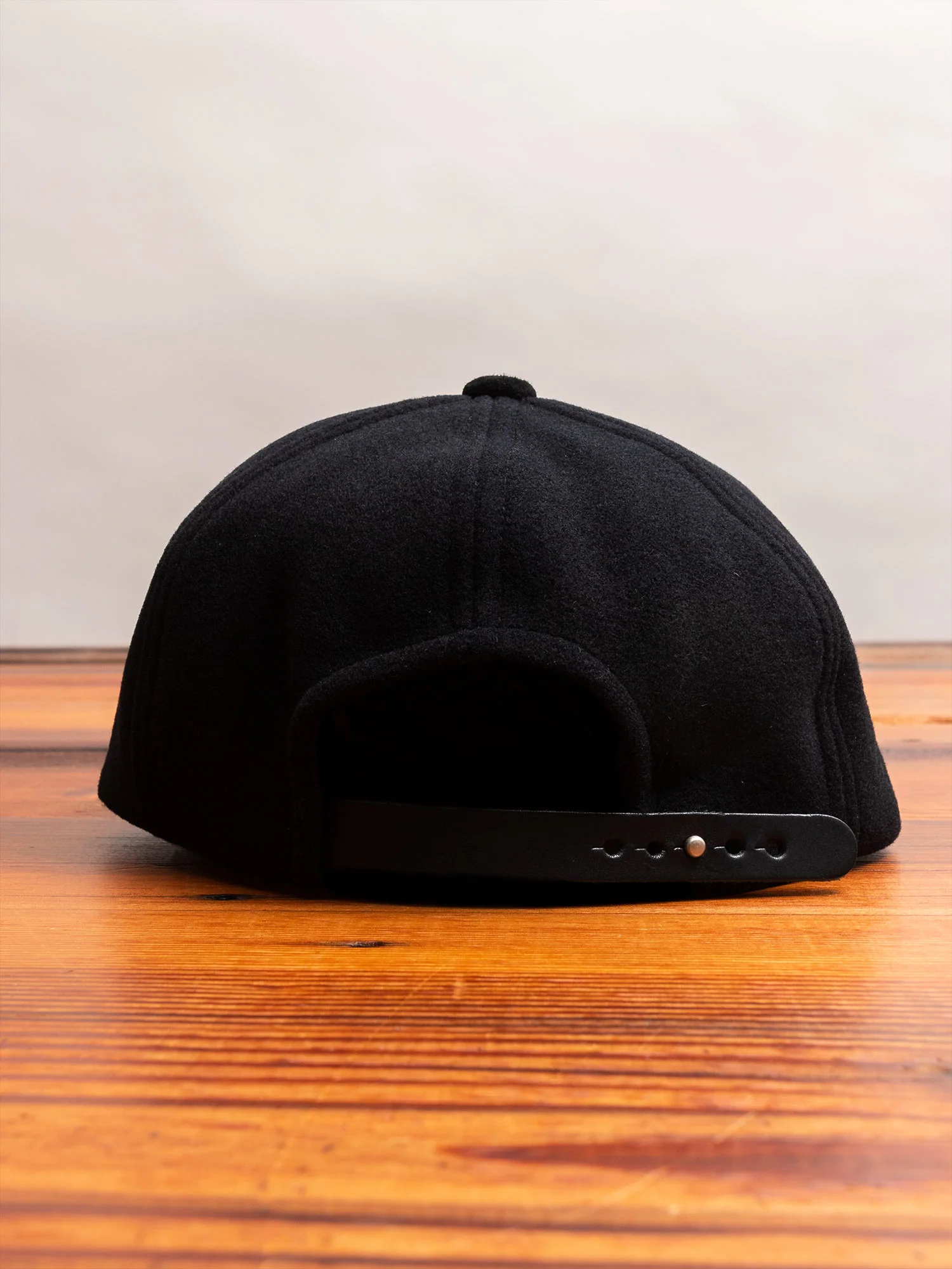 2 Tone Wool Cap in Black - Image 4