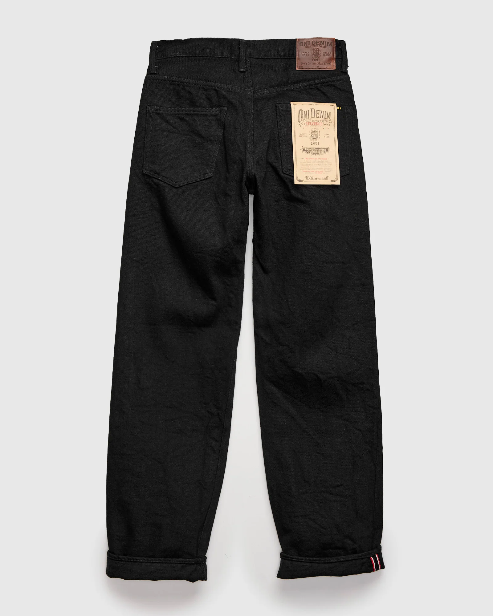 200ZR-BKBK "Secret Black" 20oz Selvedge Denim - Wide Straight Fit - Image 3