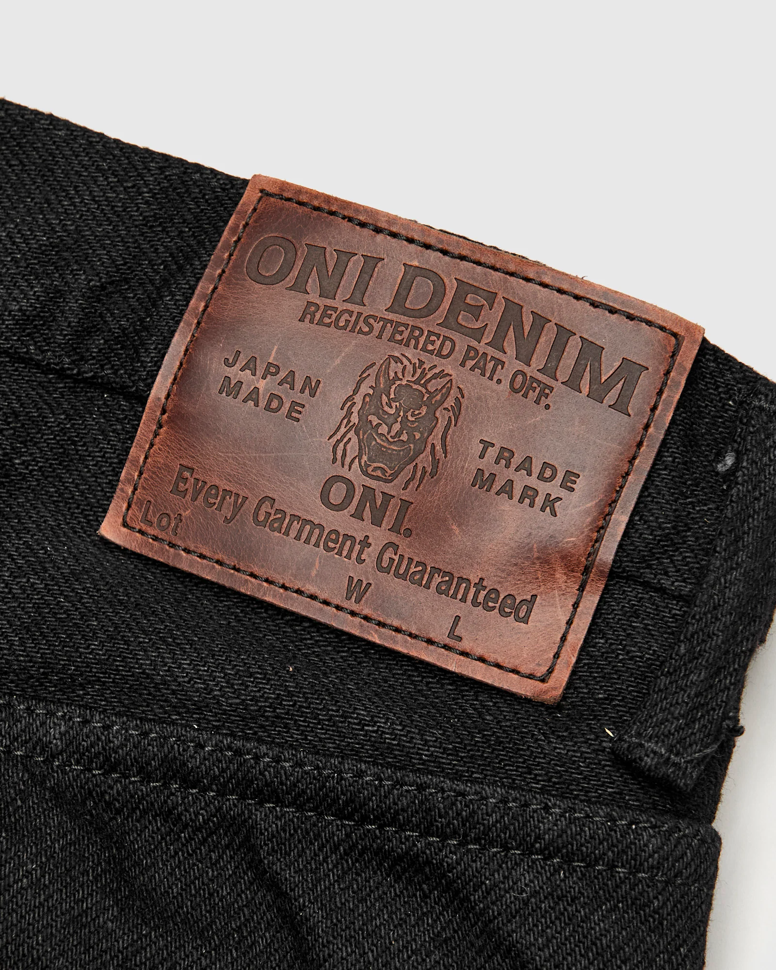 200ZR-BKBK "Secret Black" 20oz Selvedge Denim - Wide Straight Fit - Image 5