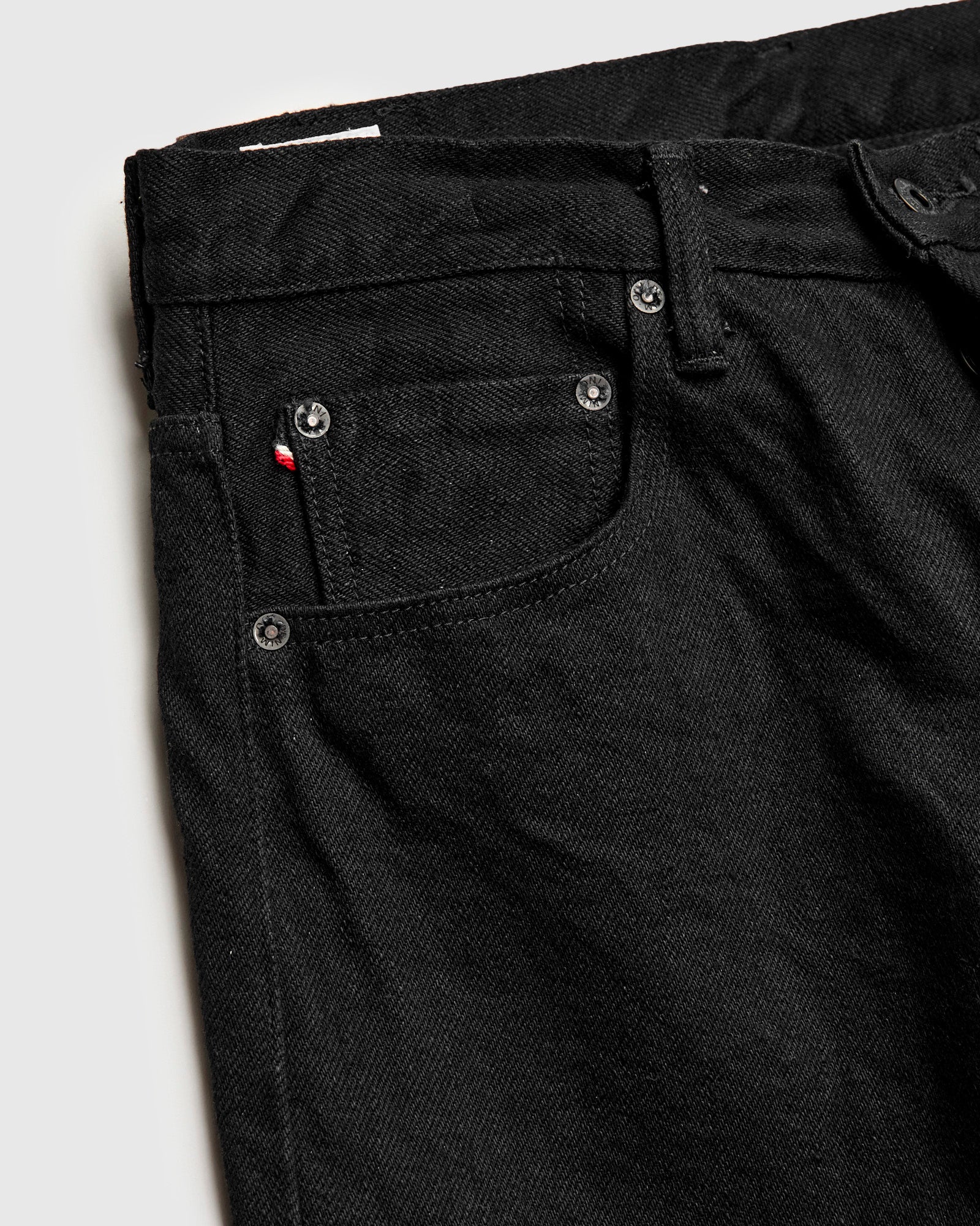 200ZR-BKBK "Secret Black" 20oz Selvedge Denim - Wide Straight Fit - Image 7