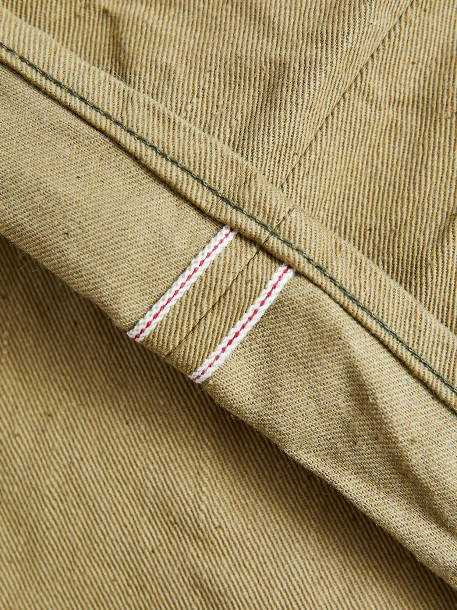 206-BRD Selvedge "British Drill" Katsuragi Pant in Beige - Image 7