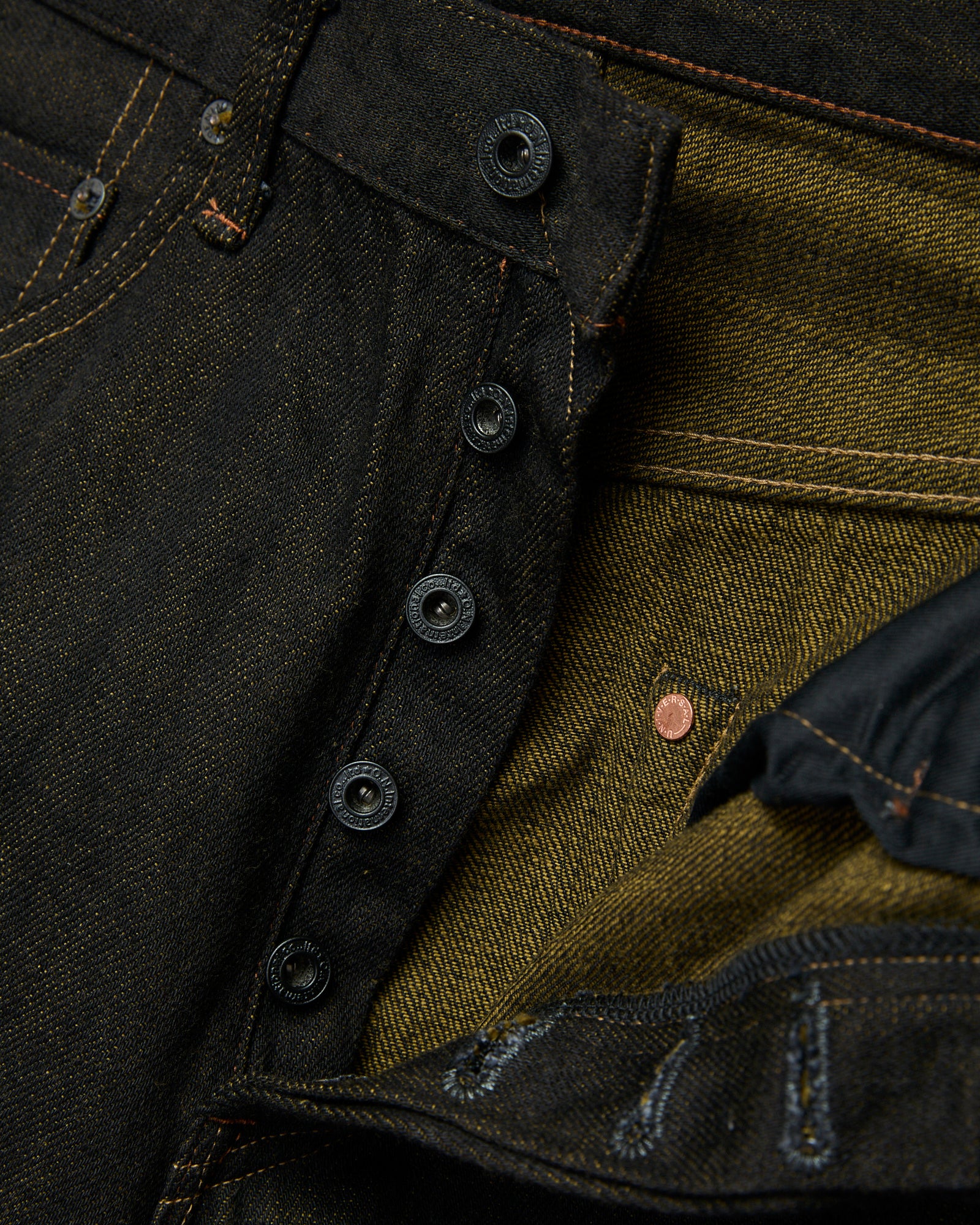 222-BKOL "Kiraku" 12oz Selvedge Denim - Super Wide Straight Fit - Image 7