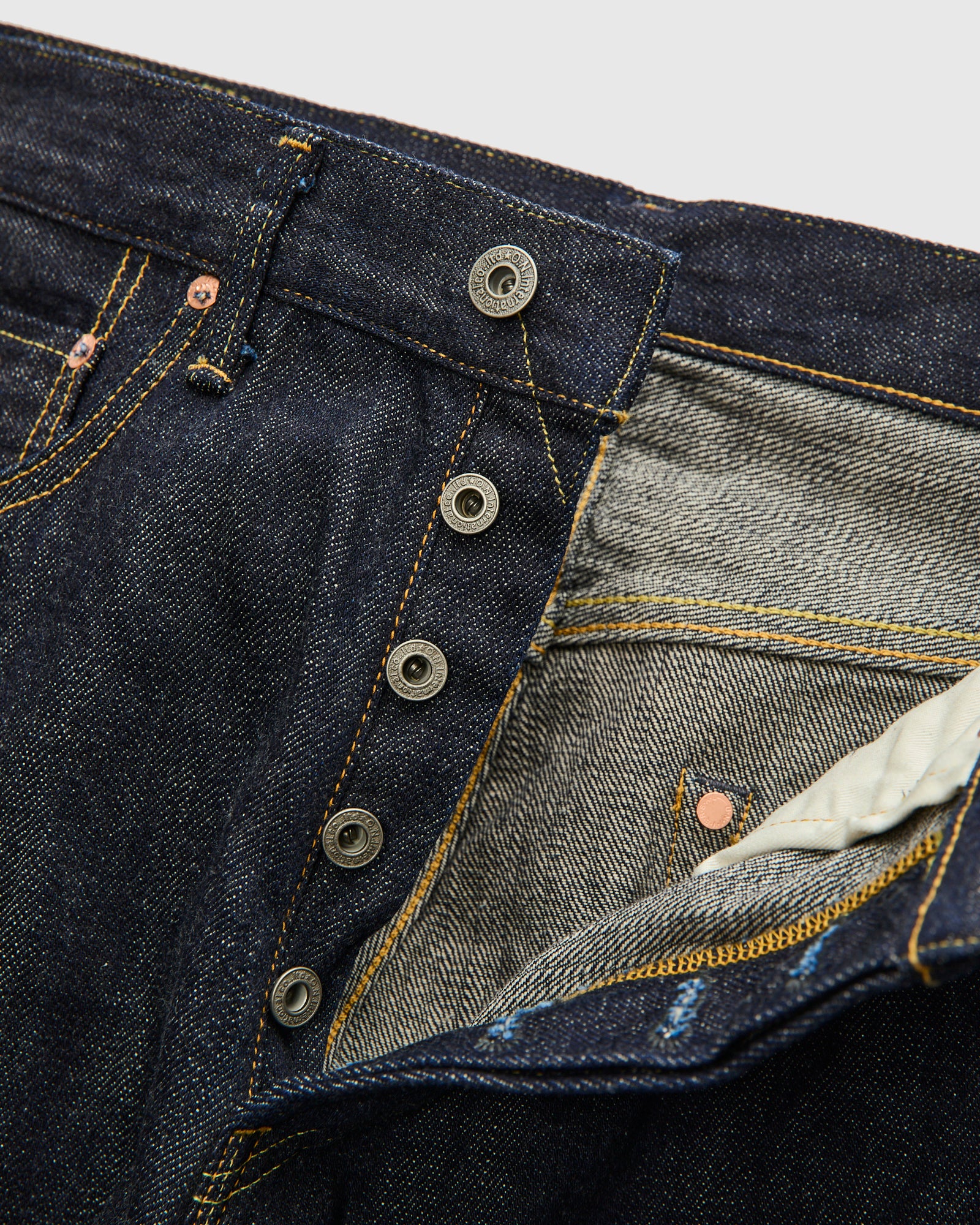 222-Kiraku "Natural Indigo" 12oz Selvedge Denim - Super Wide Straight Fit - Image 7