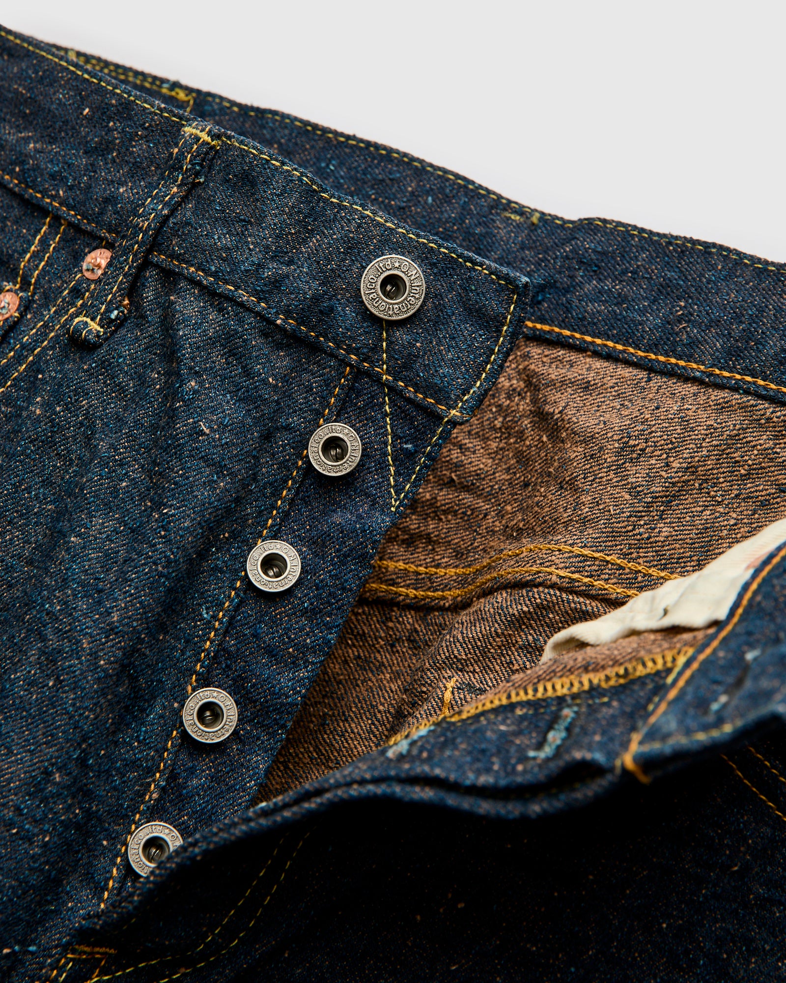 222CCD-MOCA "Crushed Concrete Mocha" 15oz Selvedge Denim - Super Wide Straight Fit - Image 8