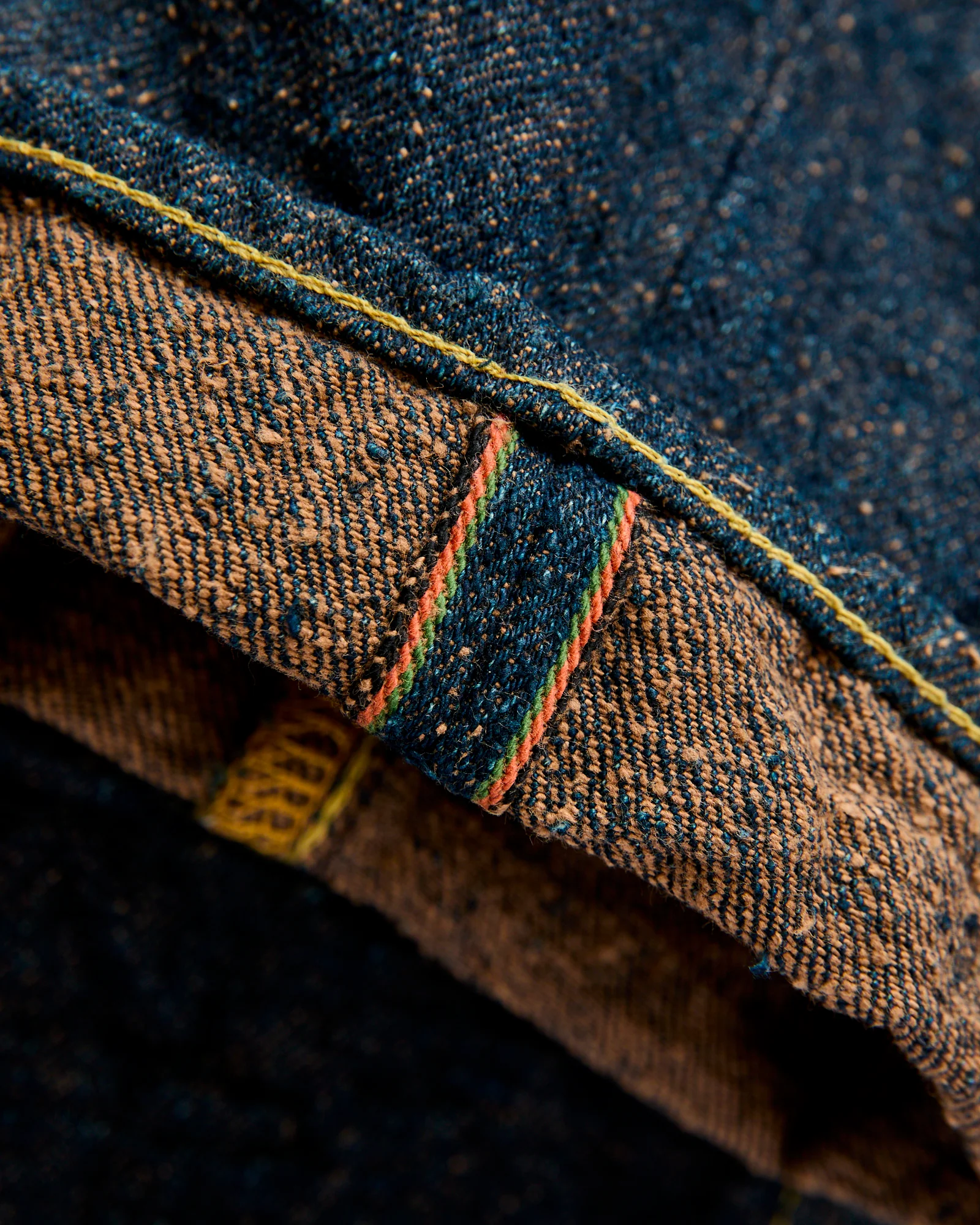 222CCD-MOCA "Crushed Concrete Mocha" 15oz Selvedge Denim - Super Wide Straight Fit - Image 9