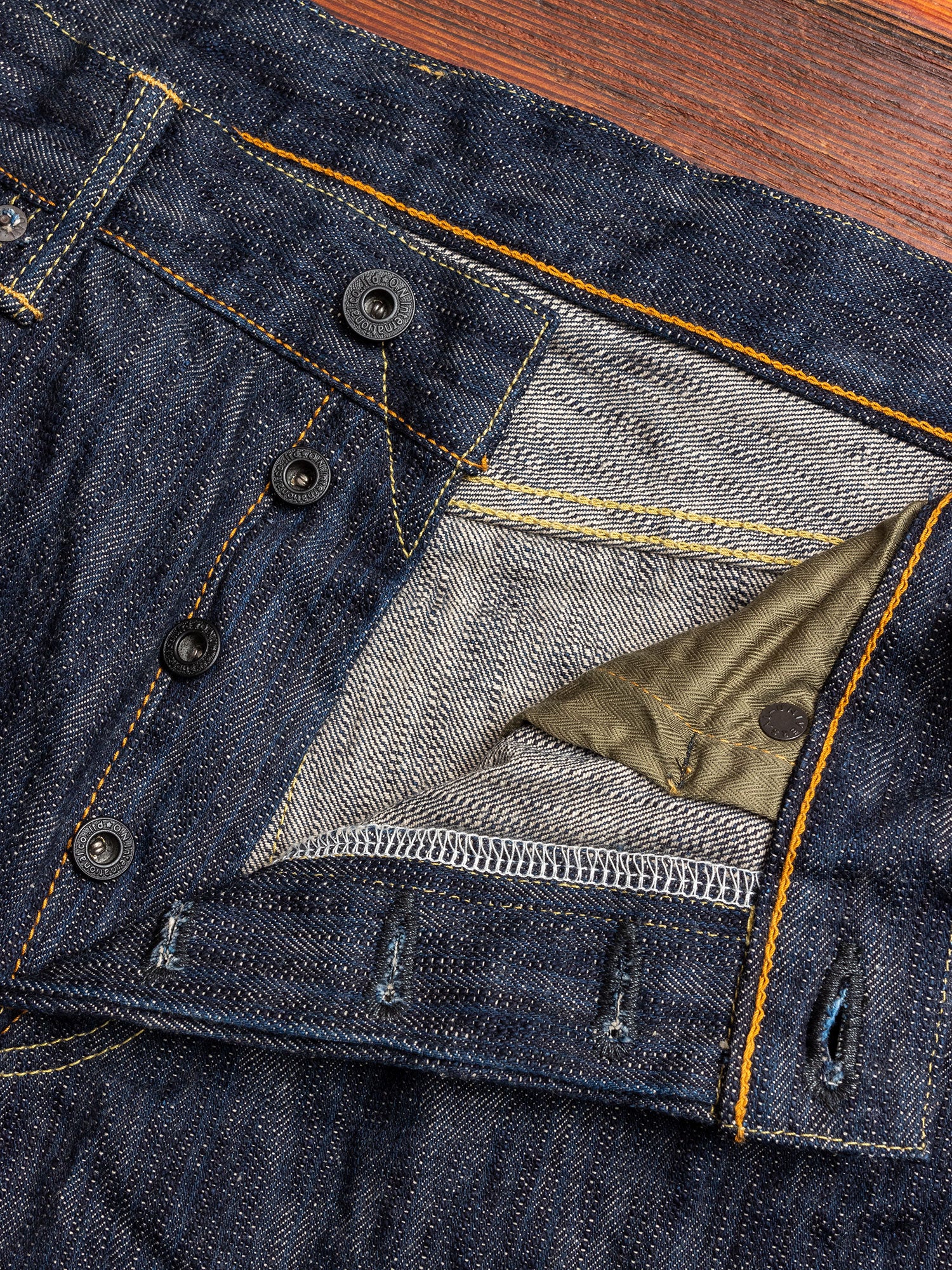 245-NIKHN "Natural Indigo Kihannen" 18oz Selvedge Denim - Regular Straight Fit - Image 6
