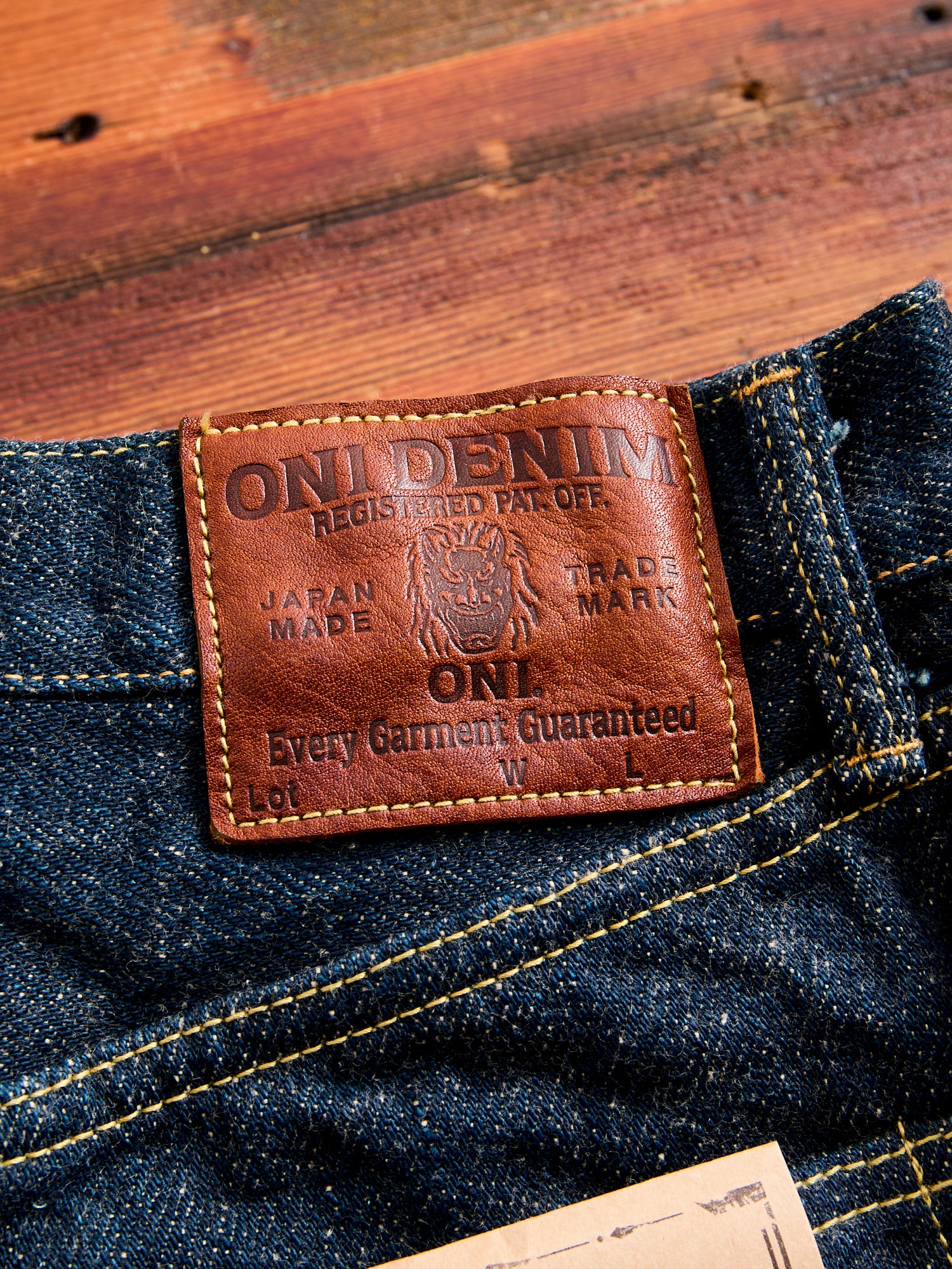 246ZR-ECRU "Secret Denim" 20oz Selvedge Denim - Clean Straight Fit - Image 3