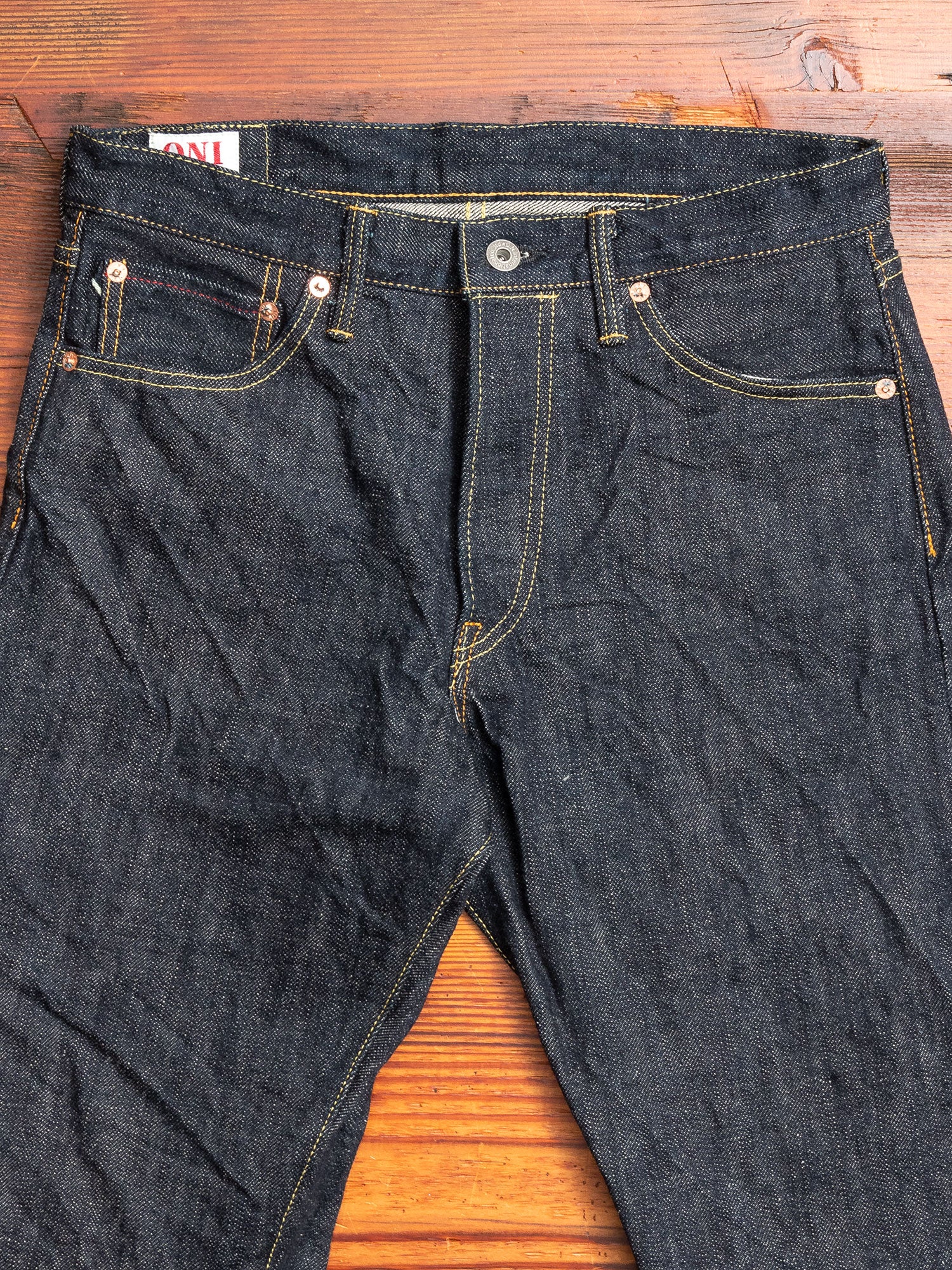 246-GC16 "Greencast" 16oz Selvedge Denim - Clean Straight Fit - Image 4