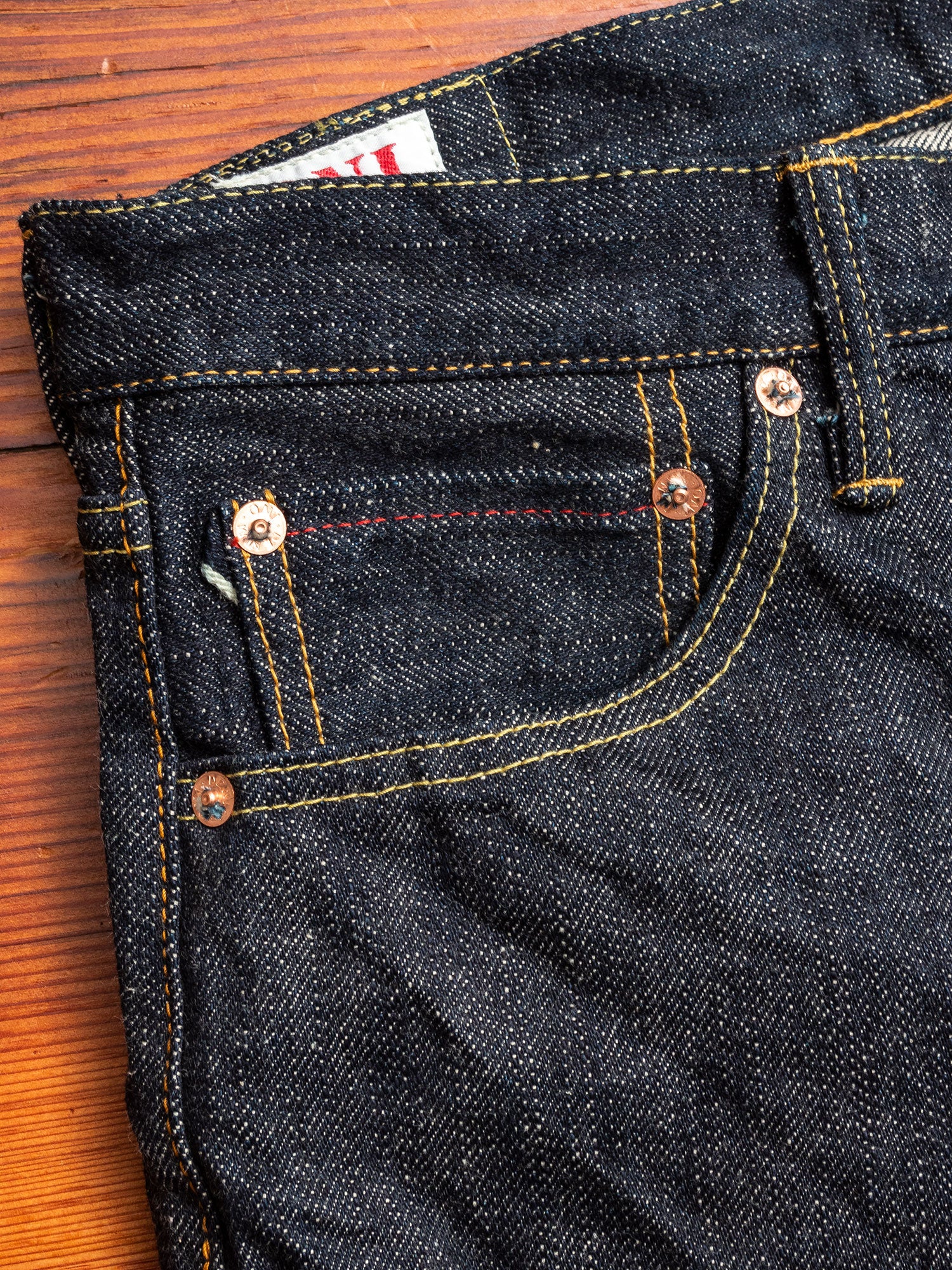 246-GC16 "Greencast" 16oz Selvedge Denim - Clean Straight Fit - Image 5