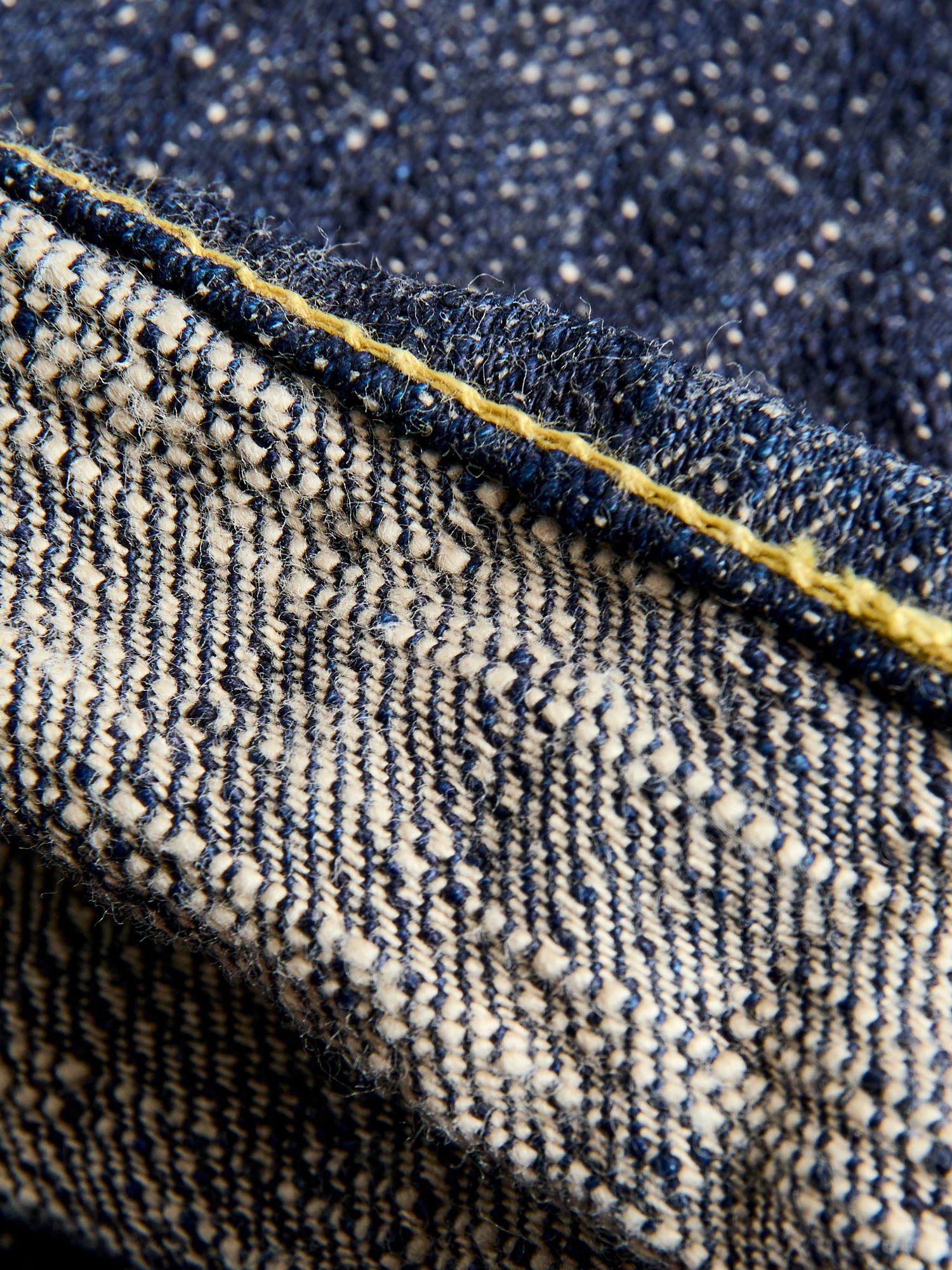 246 "Kasuri" 17oz Slub Selvedge Denim - Clean Straight Fit - Image 13
