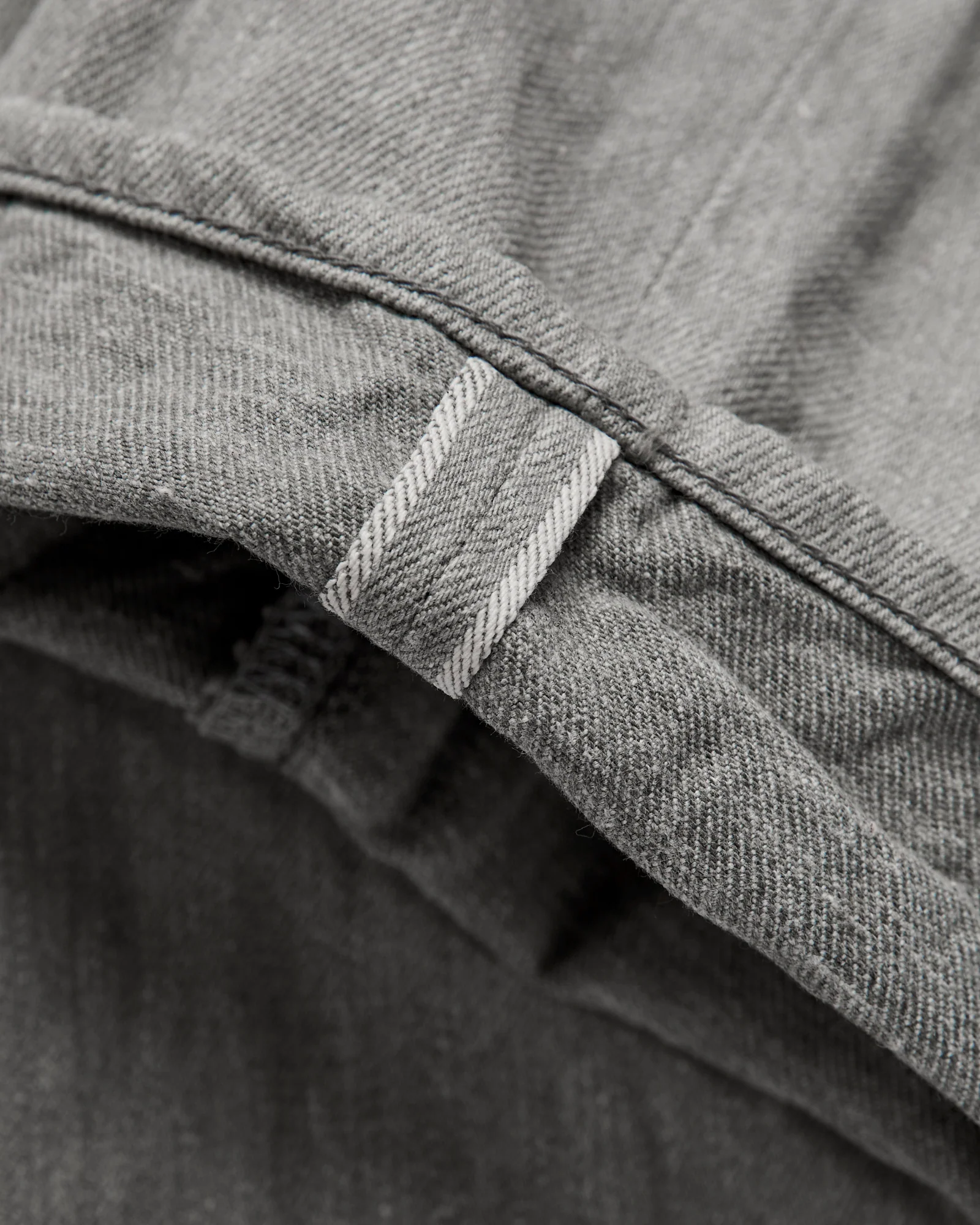 246-Moku "Heather Grey" 11oz Selvedge Denim - Clean Straight Fit - Image 12
