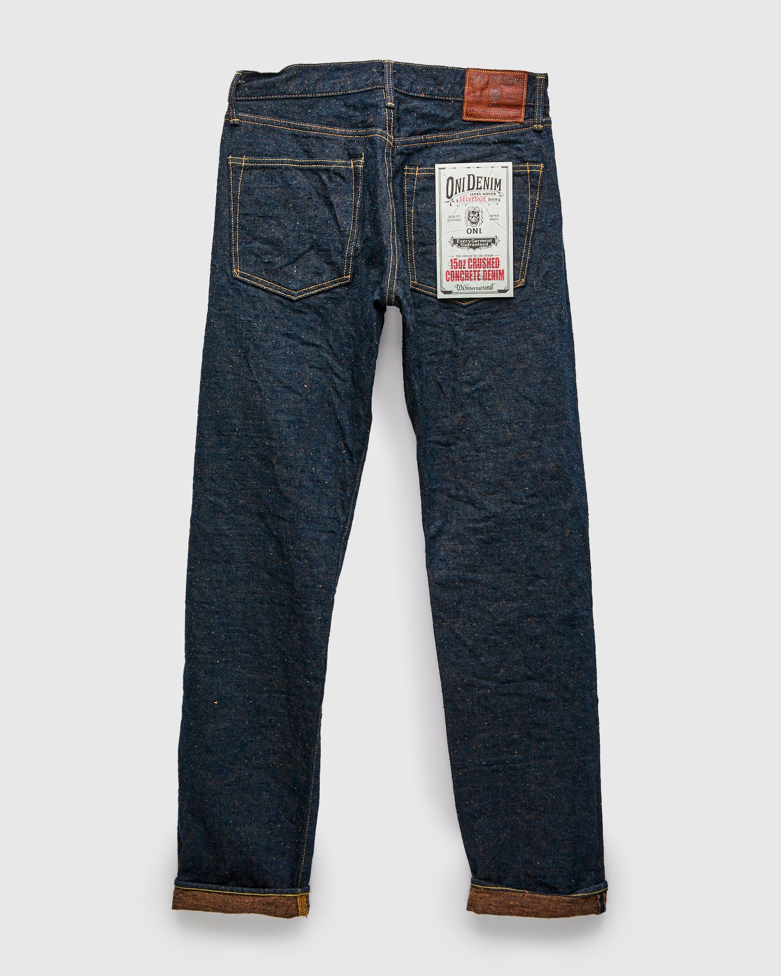 246CCD-MOCA "Crushed Concrete Mocha" 15oz Selvedge Denim - Clean Straight Fit - Image 3