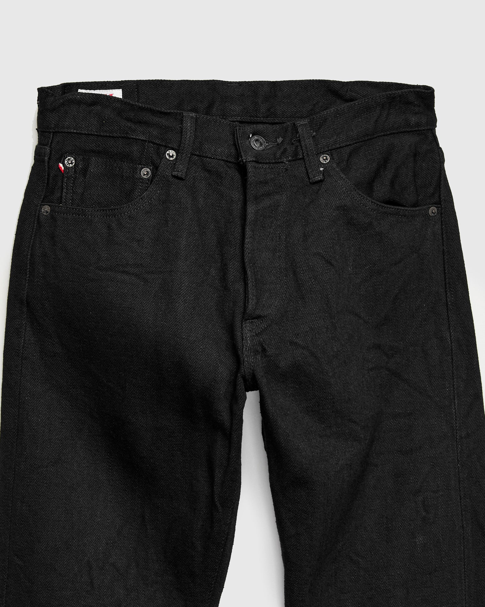 246ZR-BKBK "Secret Black" 20oz Selvedge Denim - Clean Straight Fit - Image 6