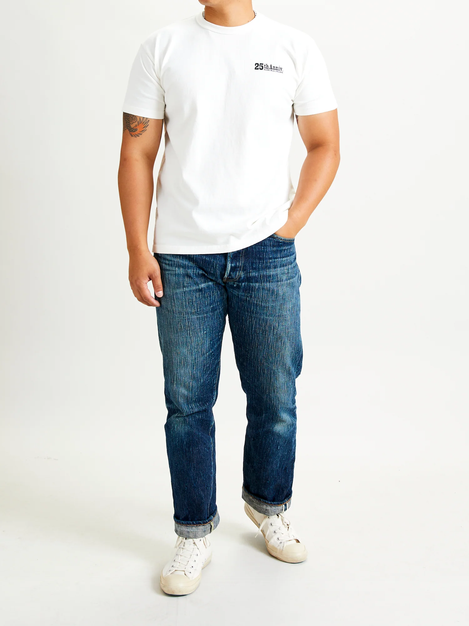 "25th Anniversary" Heavyweight T-Shirt in White - Image 10