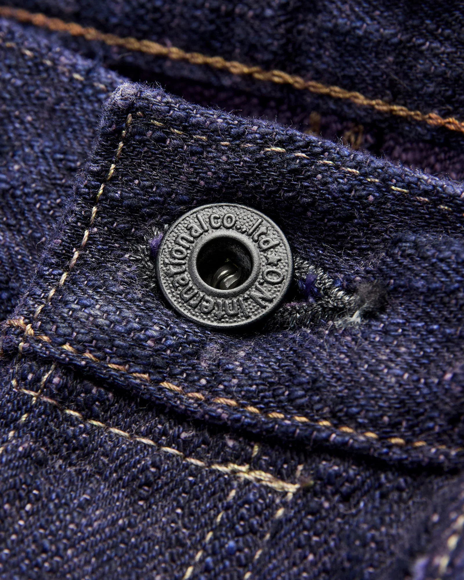 277-Bumpy "Murasaki Purple Overdye" 17oz Selvedge Denim - Just-Right Straight Fit - Image 7