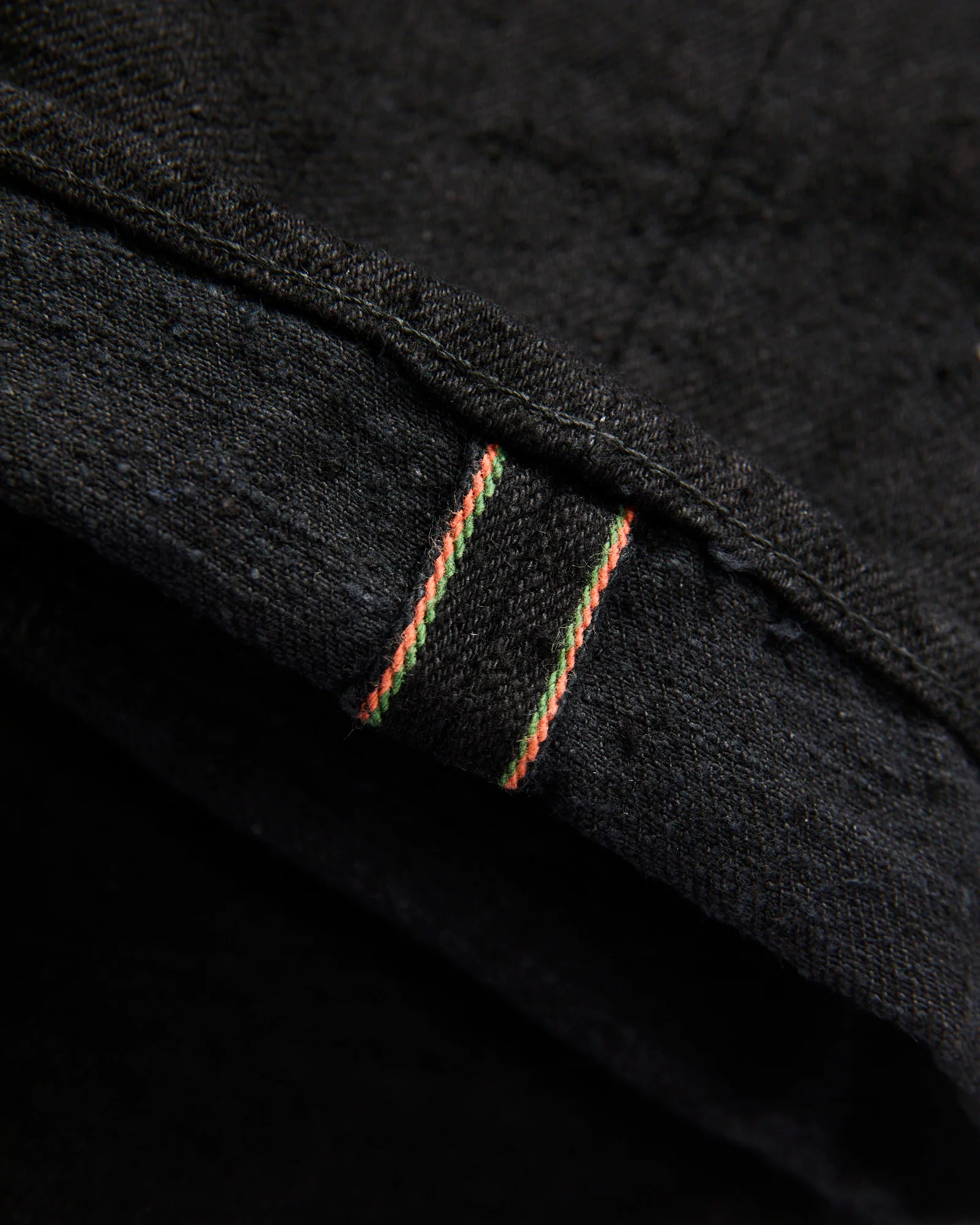 288CCD-BKBK "Crushed Concrete Black" 15oz Selvedge Denim - Classic Straight Fit - Image 9
