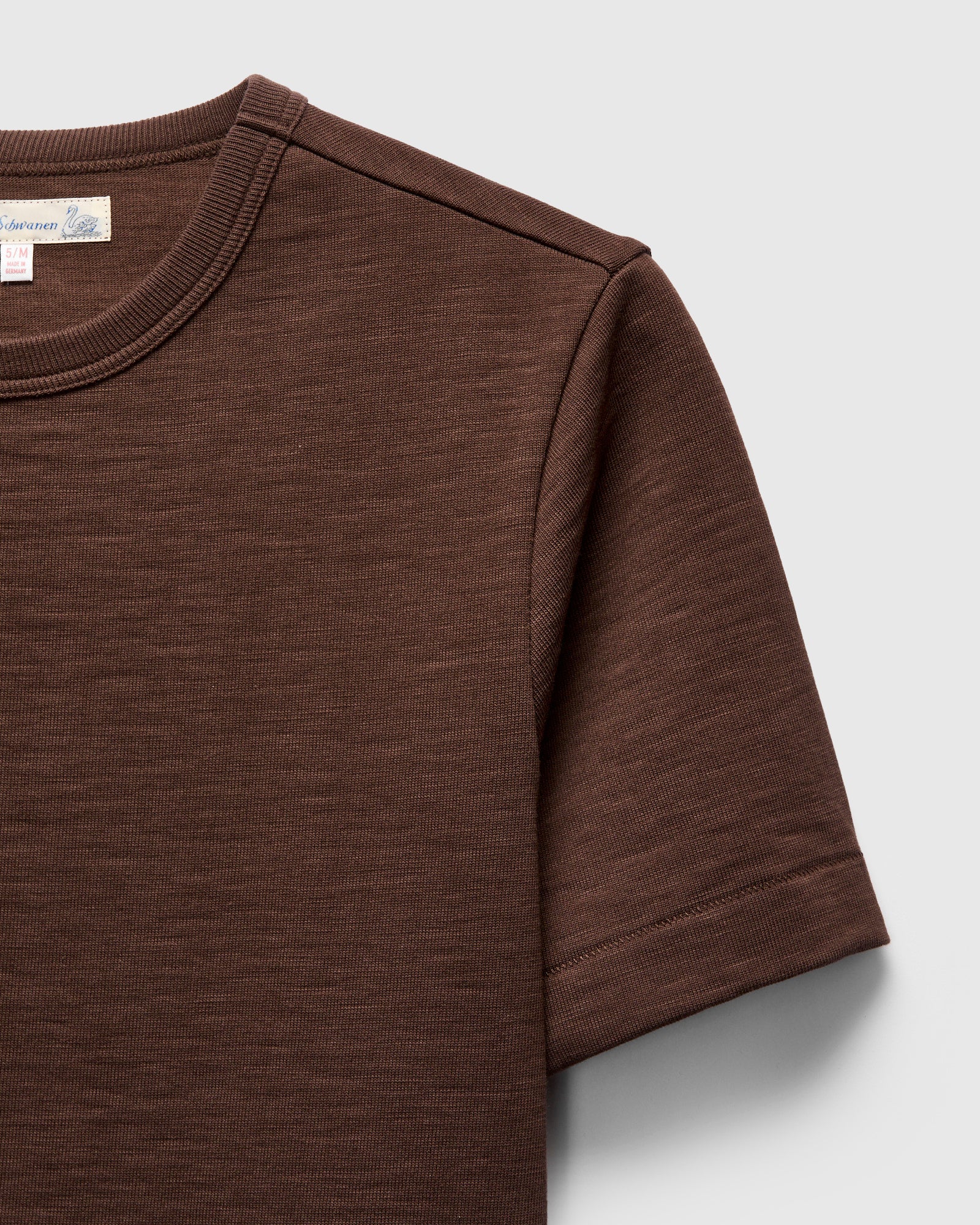 2S14 "Good Originals" Super Heavyweight 10.7oz Loopwheel T-Shirt in Chocolate - Image 5