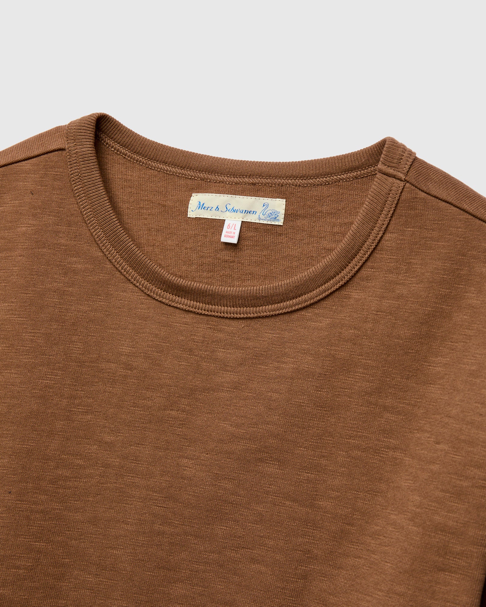 2S14 "Good Originals" Super Heavyweight 10.7oz Loopwheel T-Shirt in Nut - Image 3