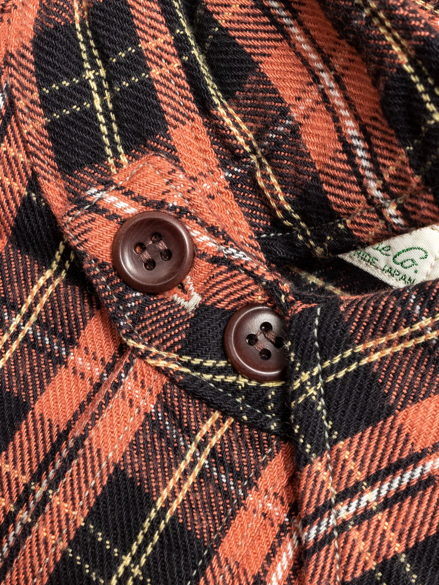 3022 Brushed Flannel Shirt in Salmon - Image 4