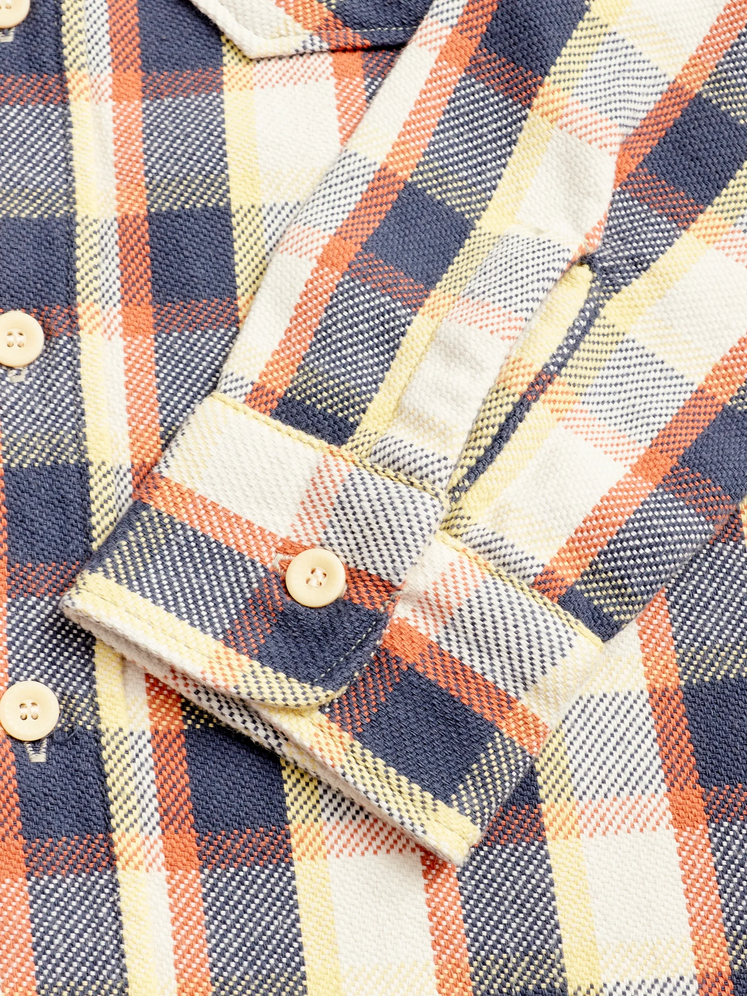 3104 Plaid Check Flannel Shirt in Navy - Image 5