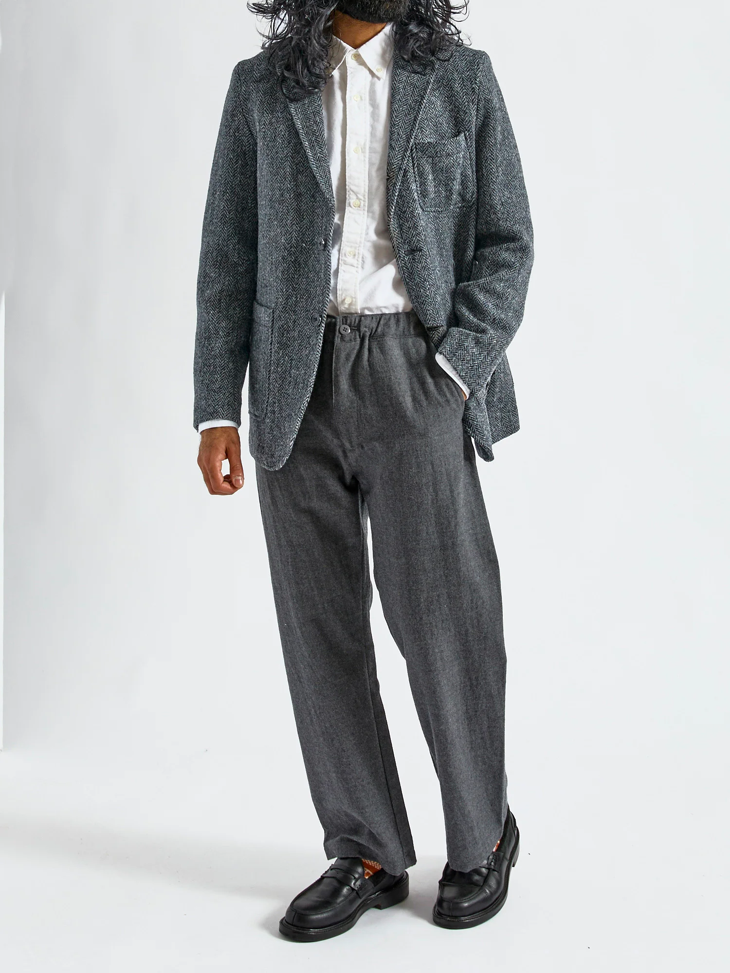 3B Comfort Harris Tweed Jacket in Grey Herringbone - Image 13