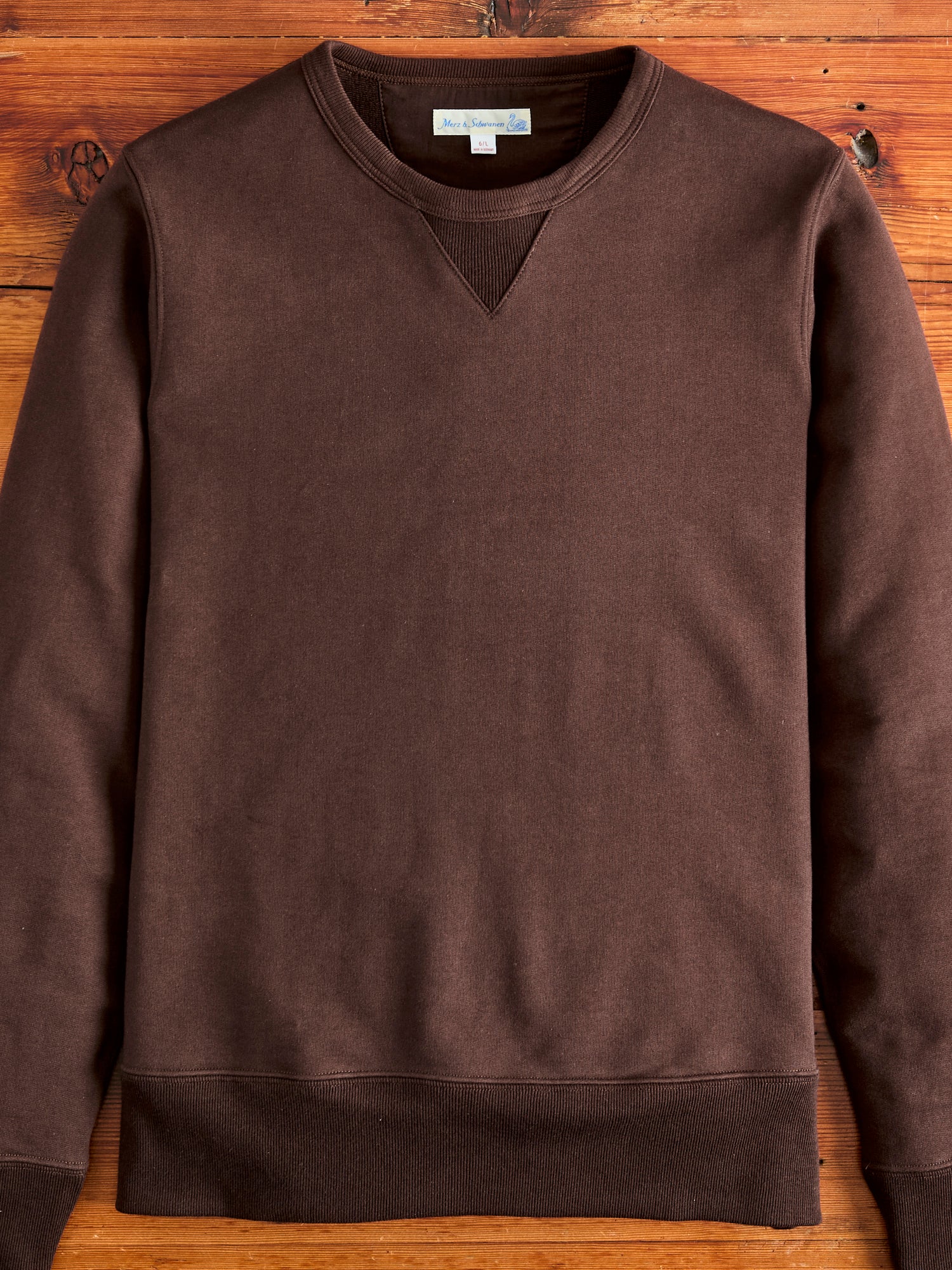 3S48 "Good Originals" Heavyweight Loopwheel Sweatshirt in Coffee