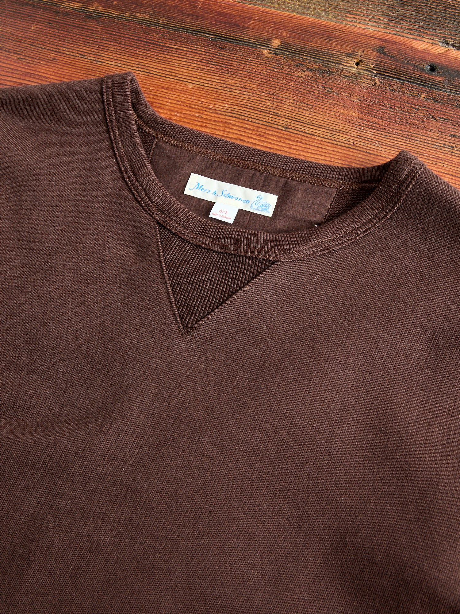 3S48 "Good Originals" Heavyweight Loopwheel Sweatshirt in Coffee - Image 4