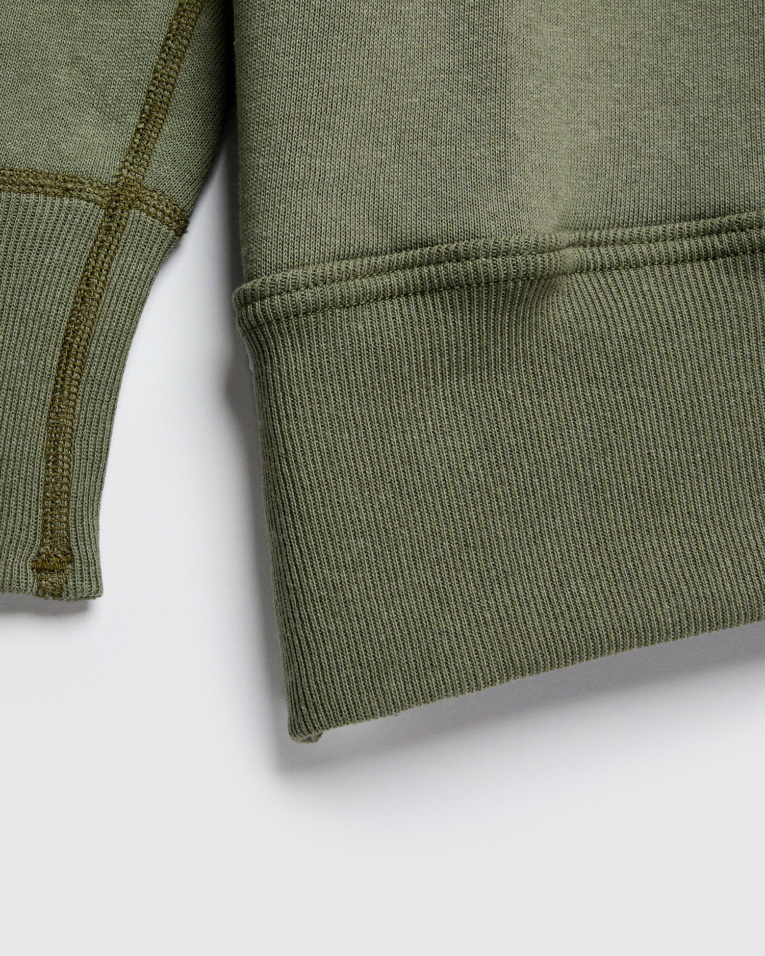 401 Loopwheel Sweatshirt in OD Green - Image 4
