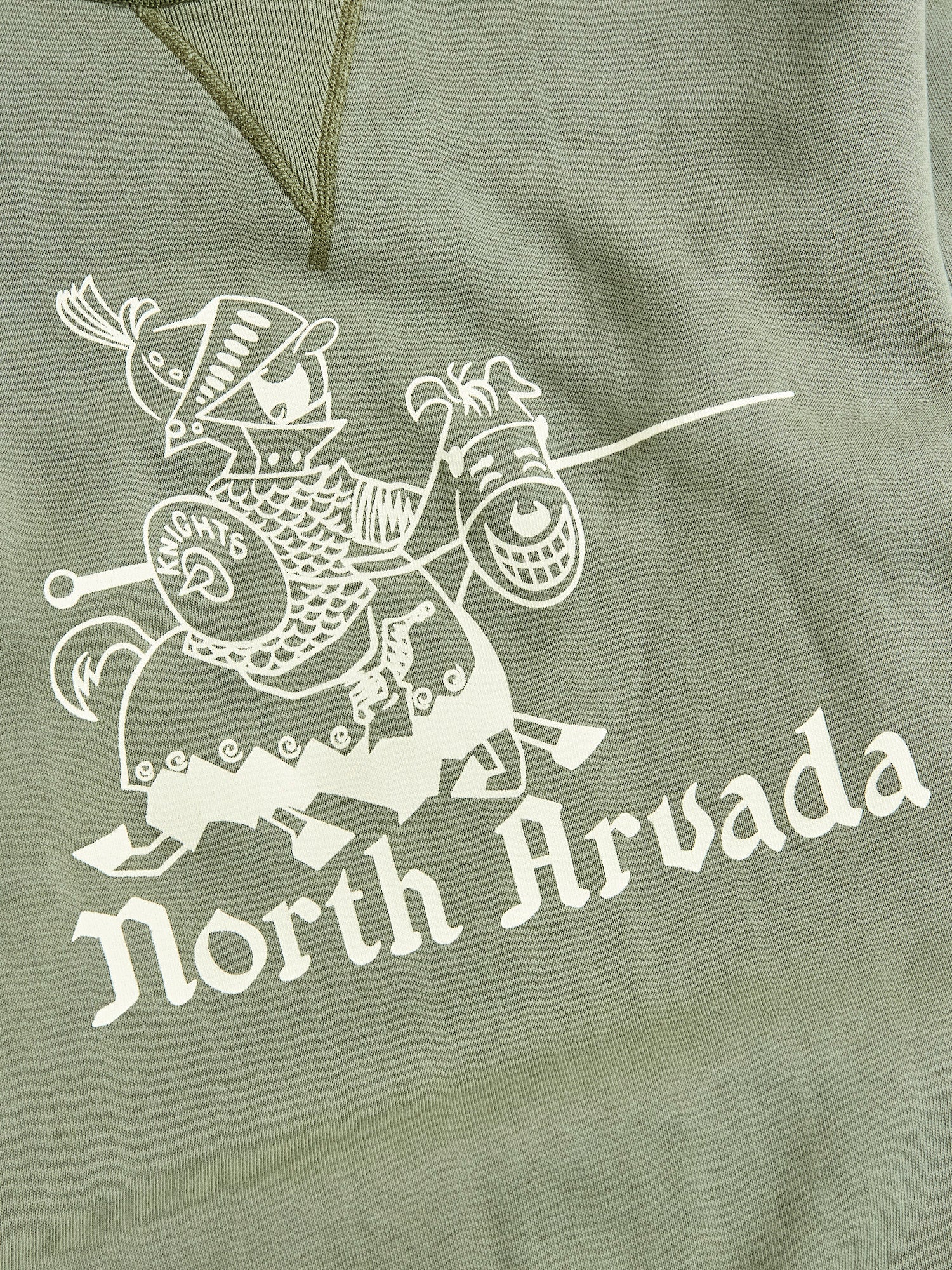 401 "North Arvada" Loopwheel Sweatshirt in OD Green - Image 4