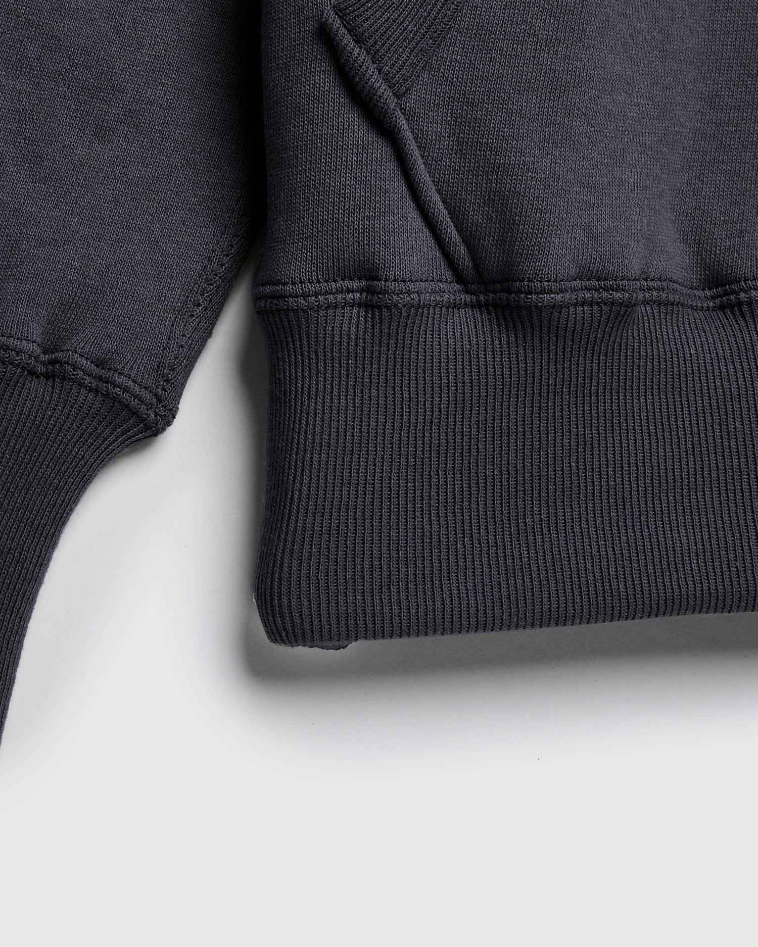 450 Loopwheel Hoodie in Ink Black - Image 4