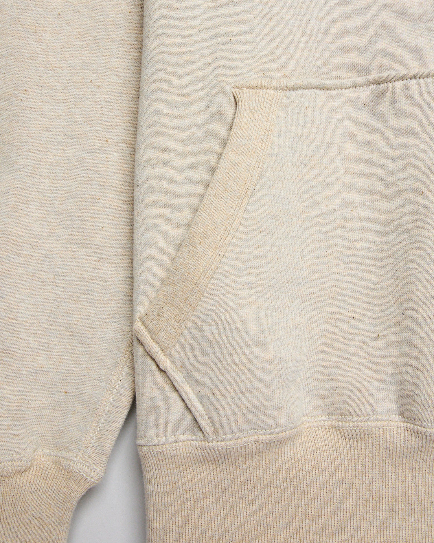 450 Loopwheel Hoodie in Oatmeal - Image 5