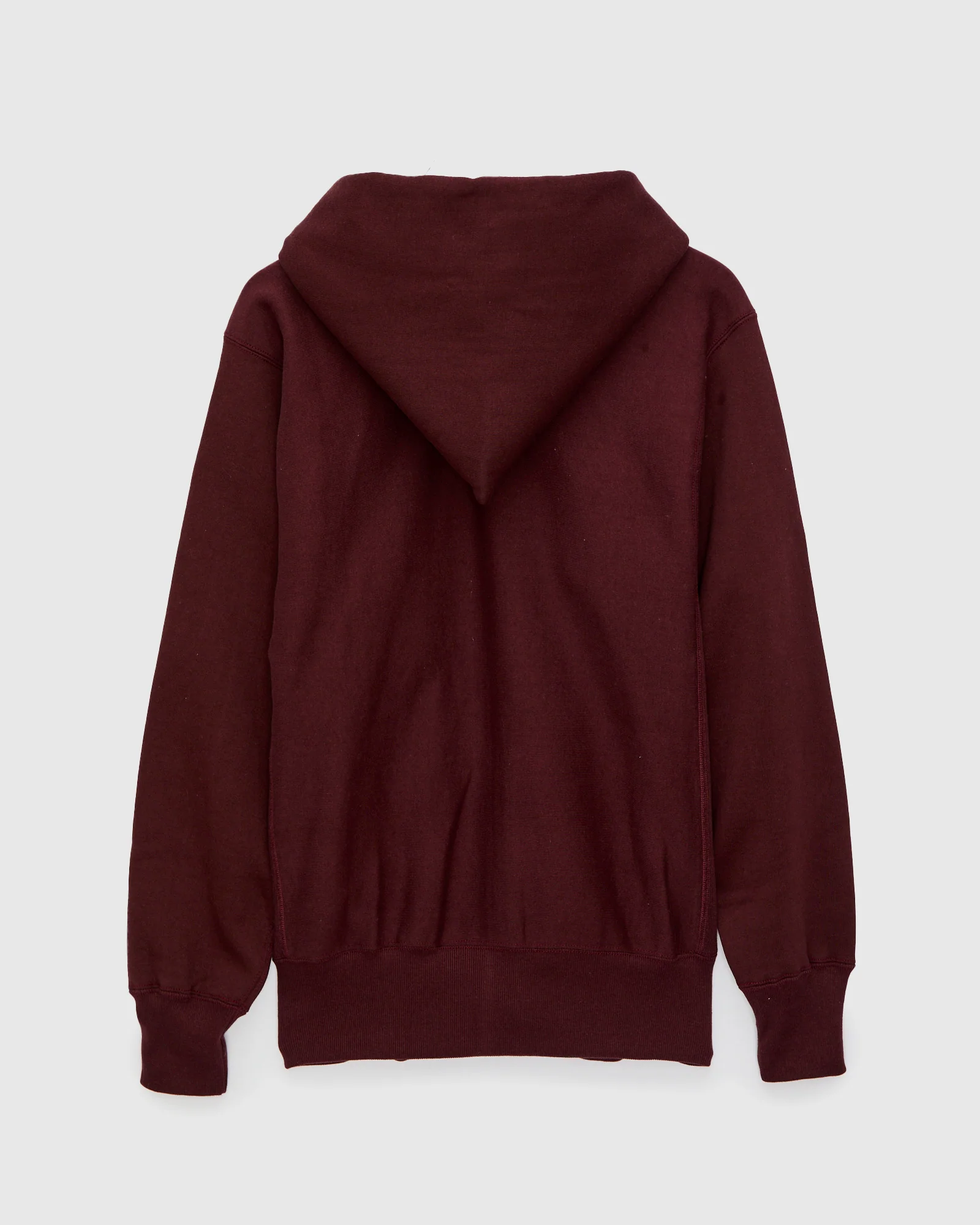 487 Reverse Weave Loopwheel Zip Hoodie in Bordeaux - Image 2