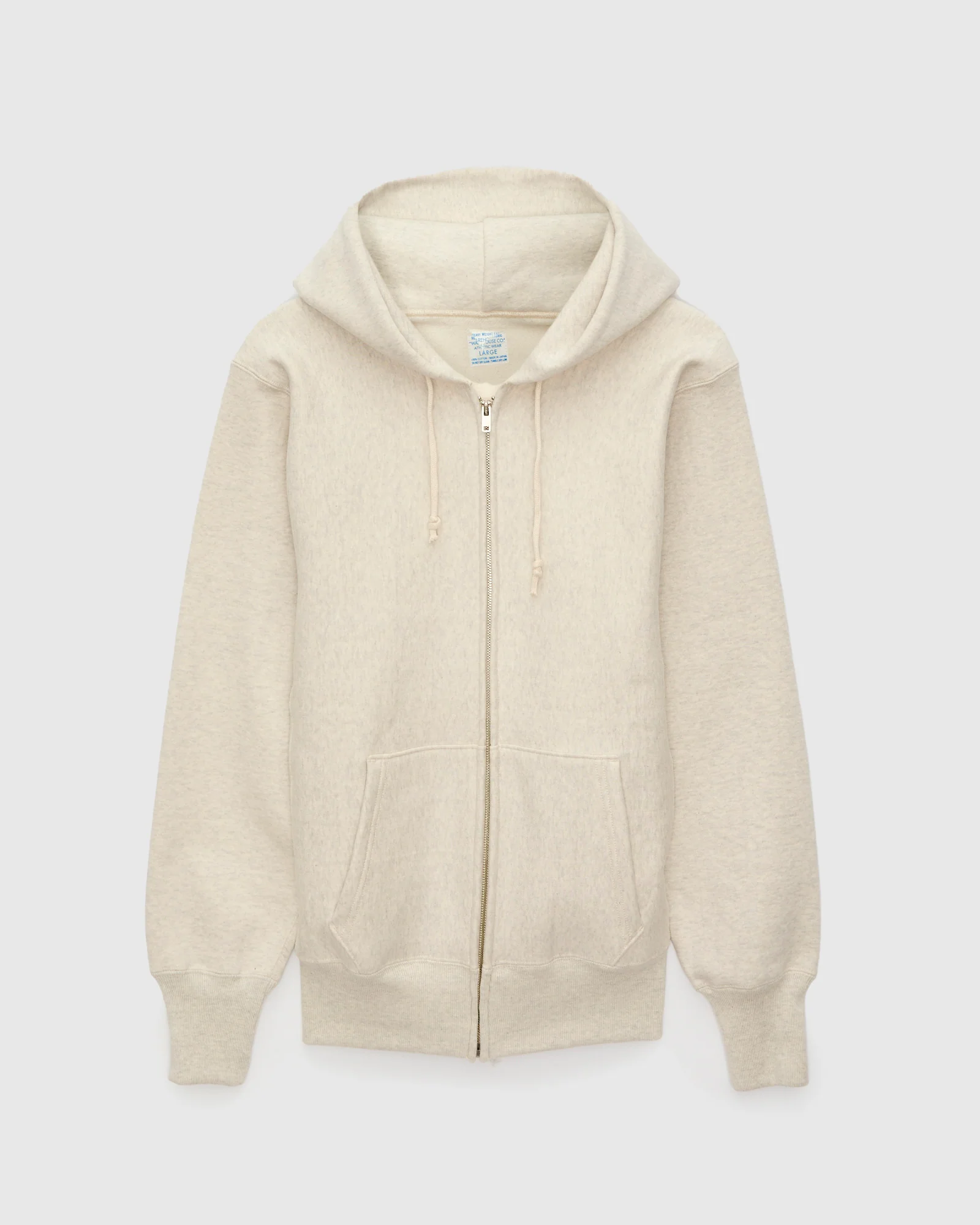 487 Reverse Weave Loopwheel Zip Hoodie in Oatmeal