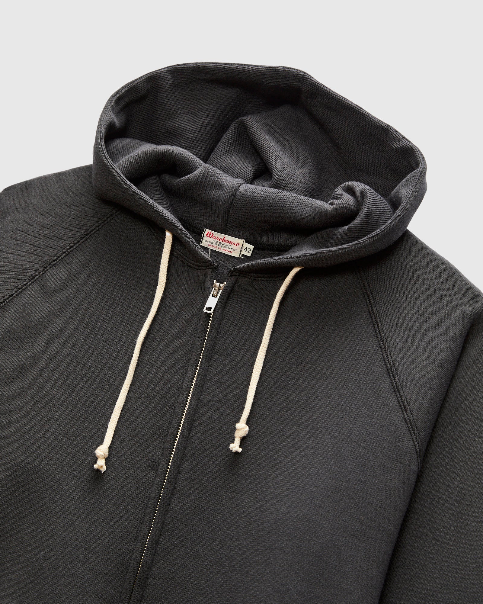 496 Freedom Sleeve Zip Hoodie in Ink Black - Image 3