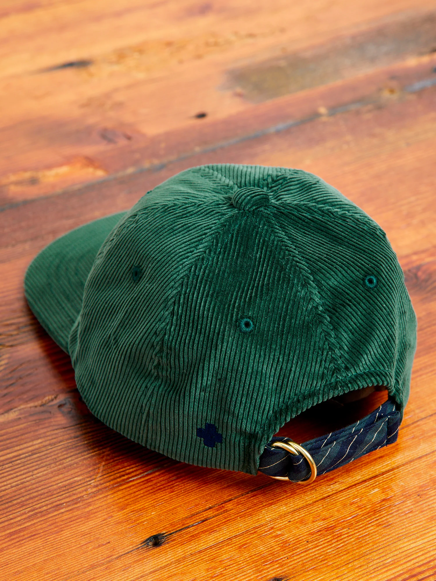 6-Panel Corduroy Cap in Green - Image 2