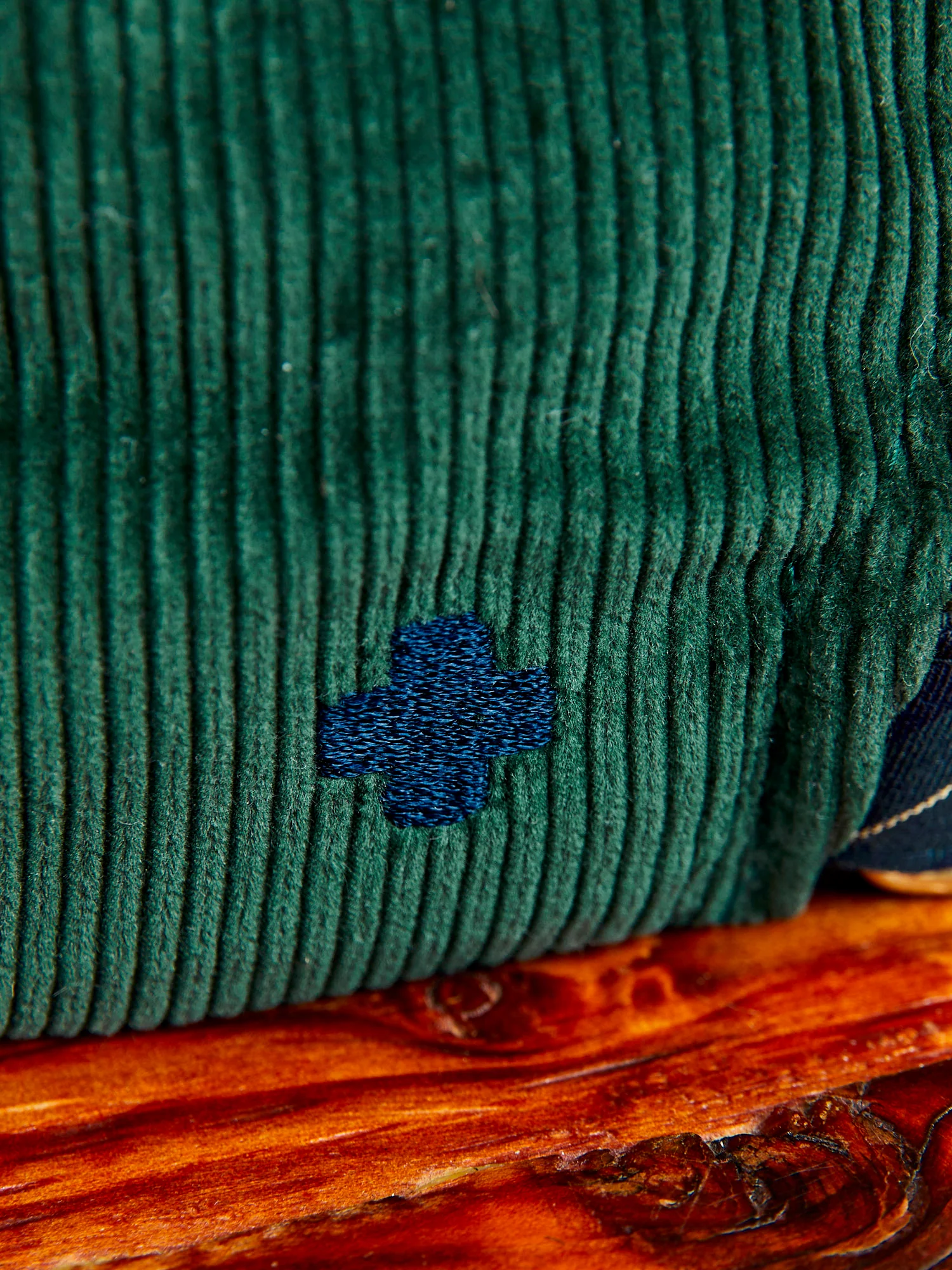 6-Panel Corduroy Cap in Green - Image 5