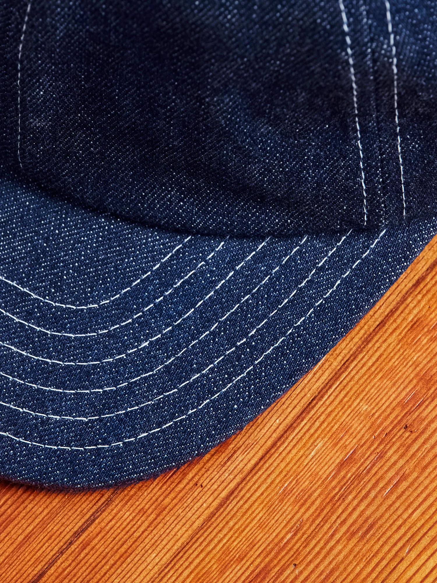 6-Panel Denim Cap in Indigo - Image 6