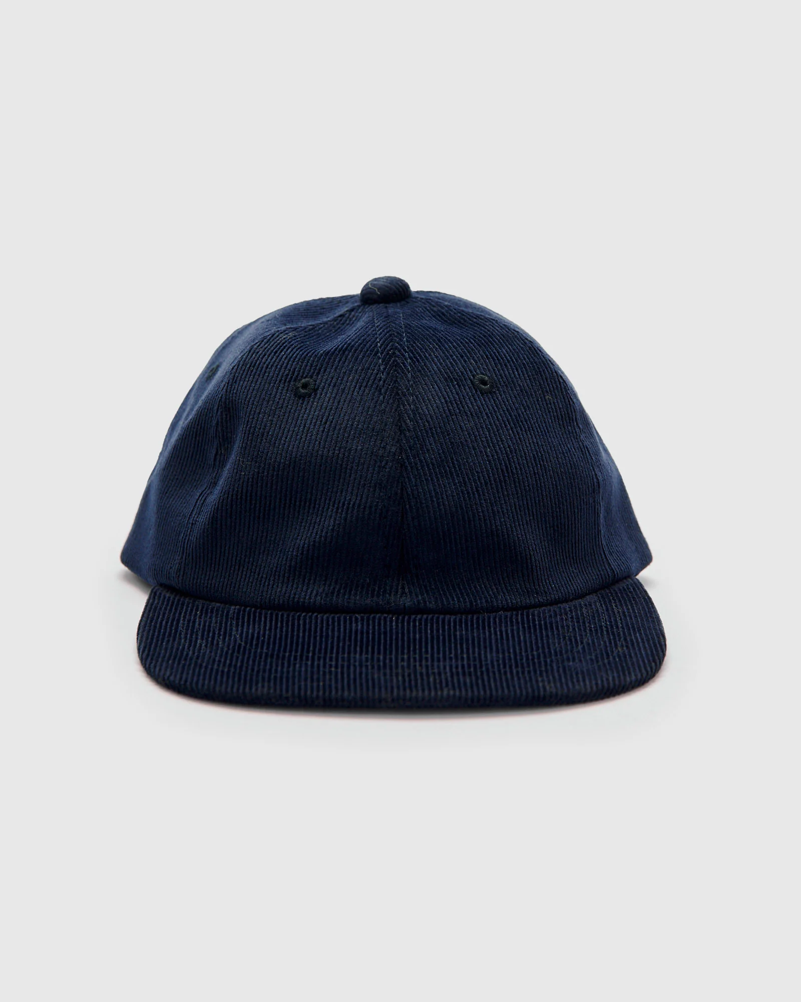 6-Panel Regimental Strap Corduroy Cap in Navy - Image 4