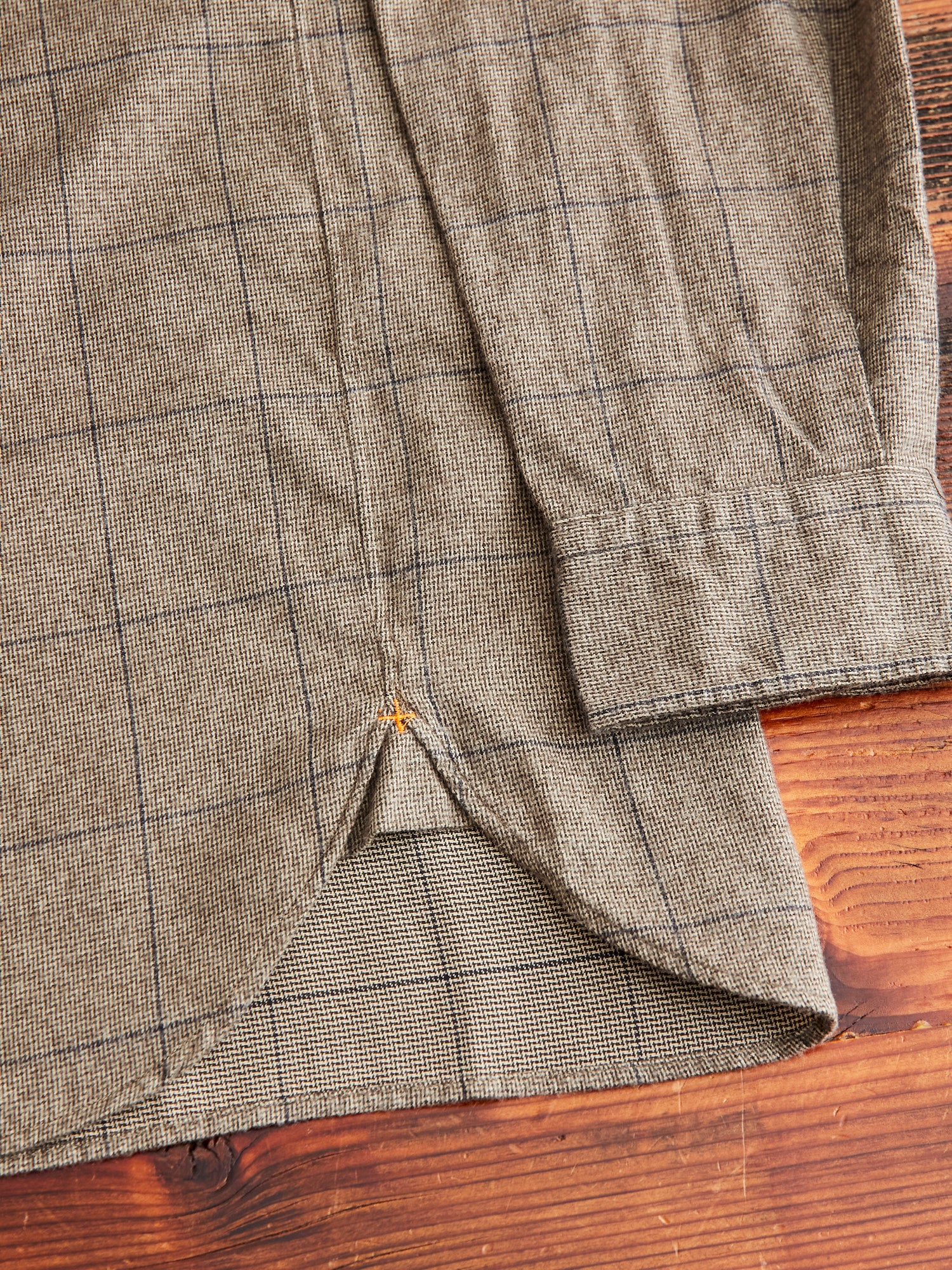Shaggy Check Button-Down Shirt in Brown - Image 8