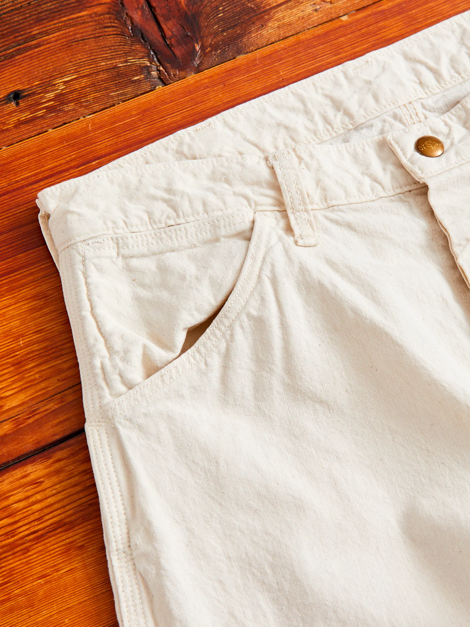 60's Painter Pants in Ecru - Image 4